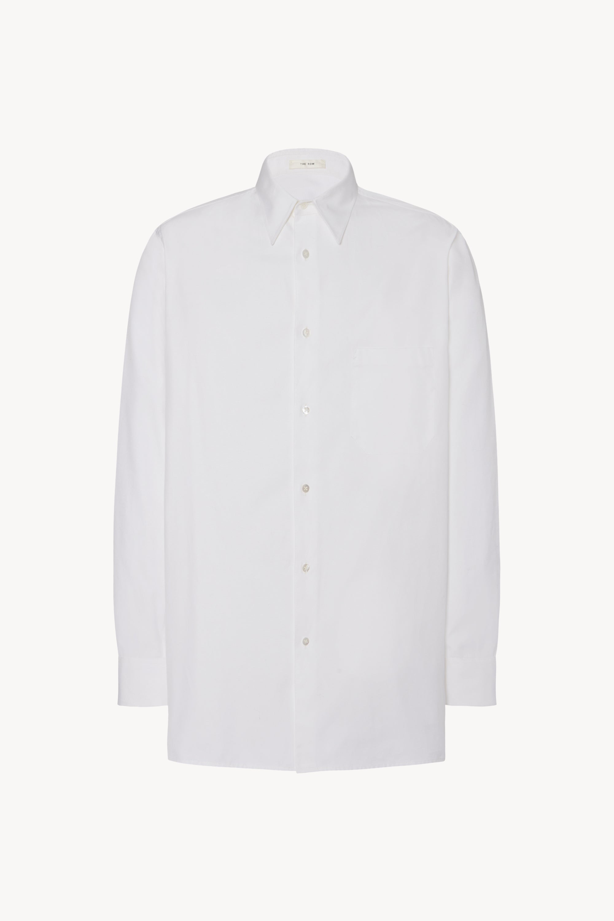 Melvin Shirt White in Cotton – The Row