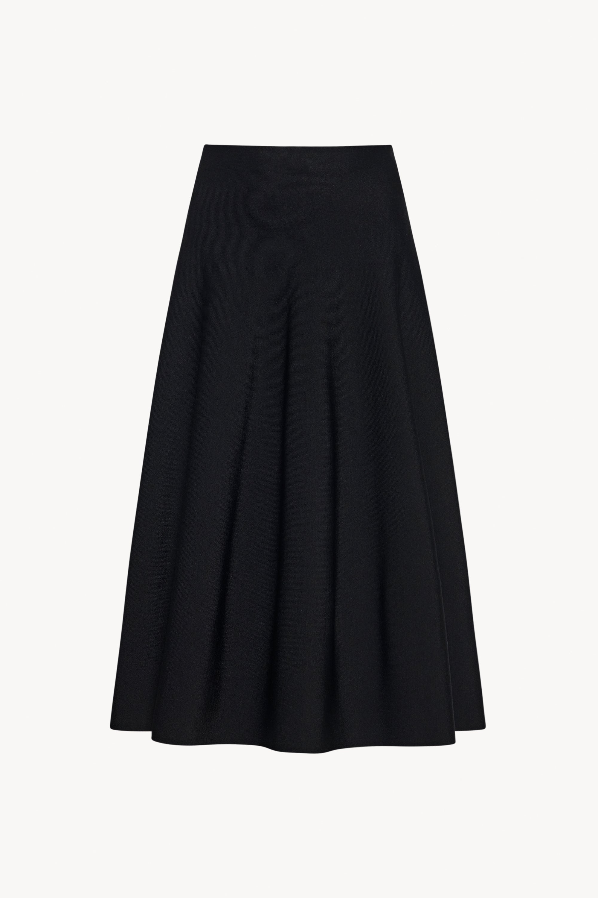 Cindy Skirt Black in Glossy Viscose The Row