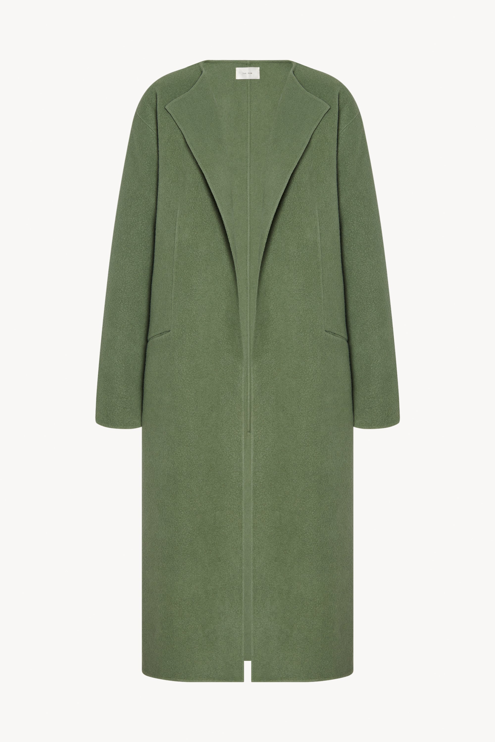 Priske Coat Green in Cashmere The Row