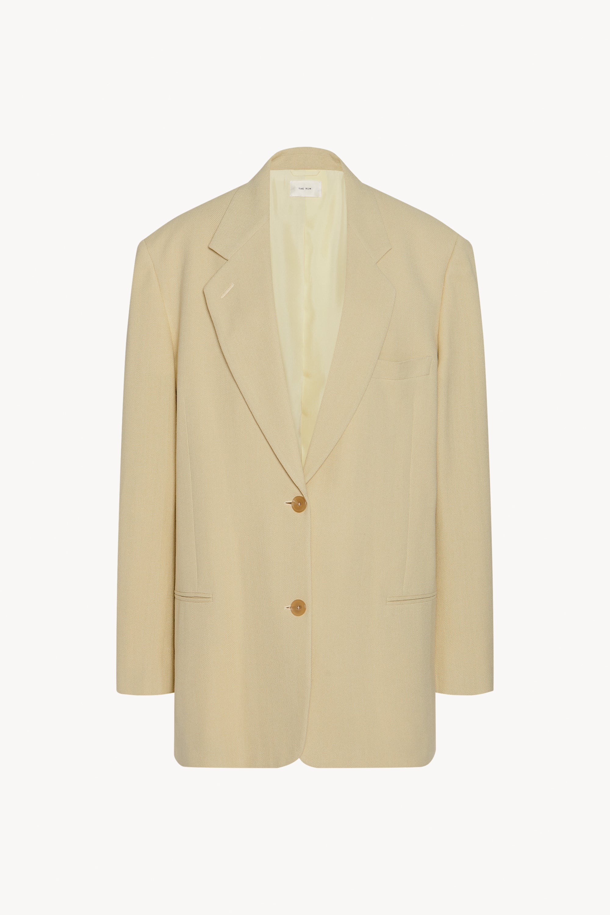 Marina Jacket Yellow in Viscose Cotton and Silk The Row