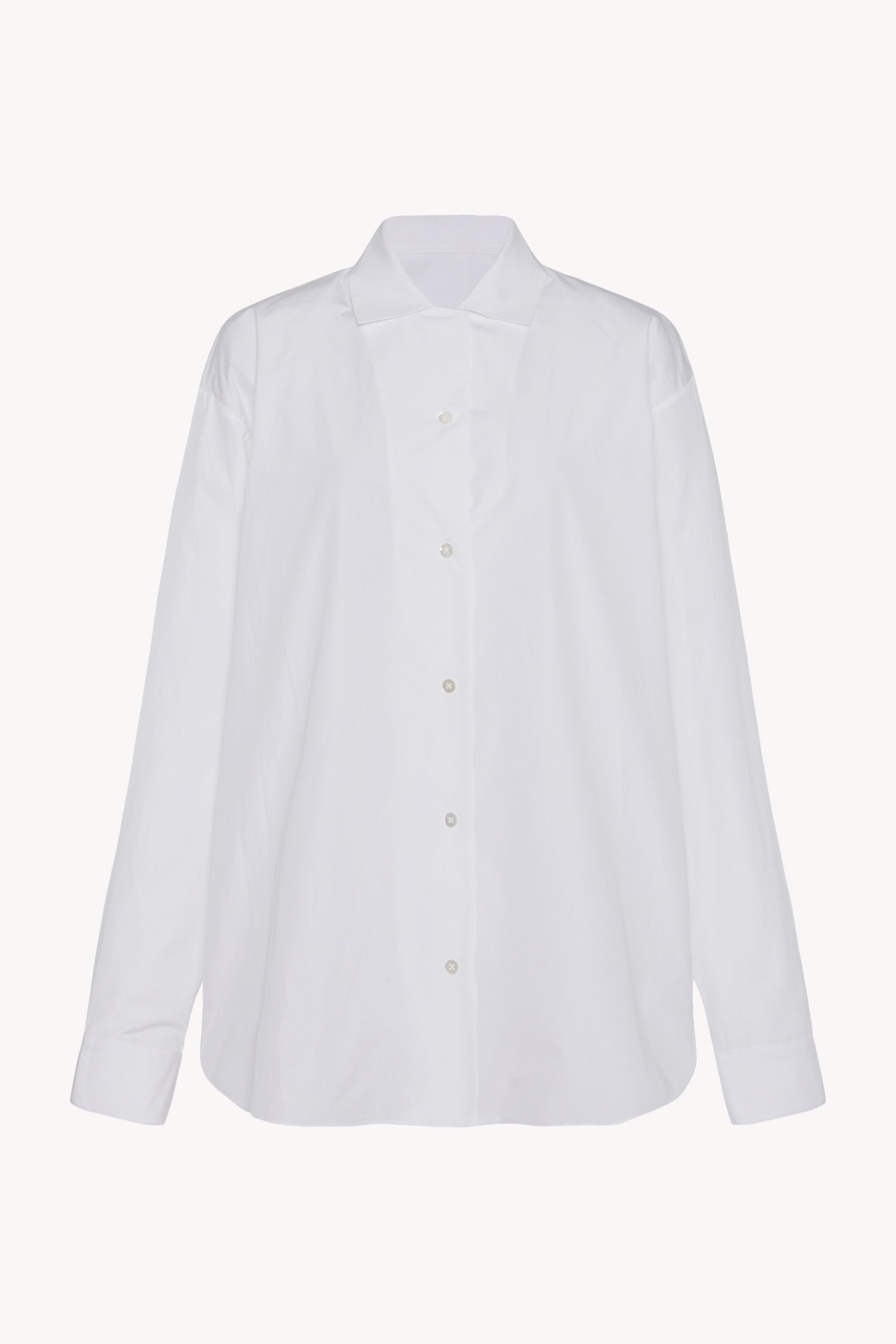 Valene Shirt White in Cotton – The Row