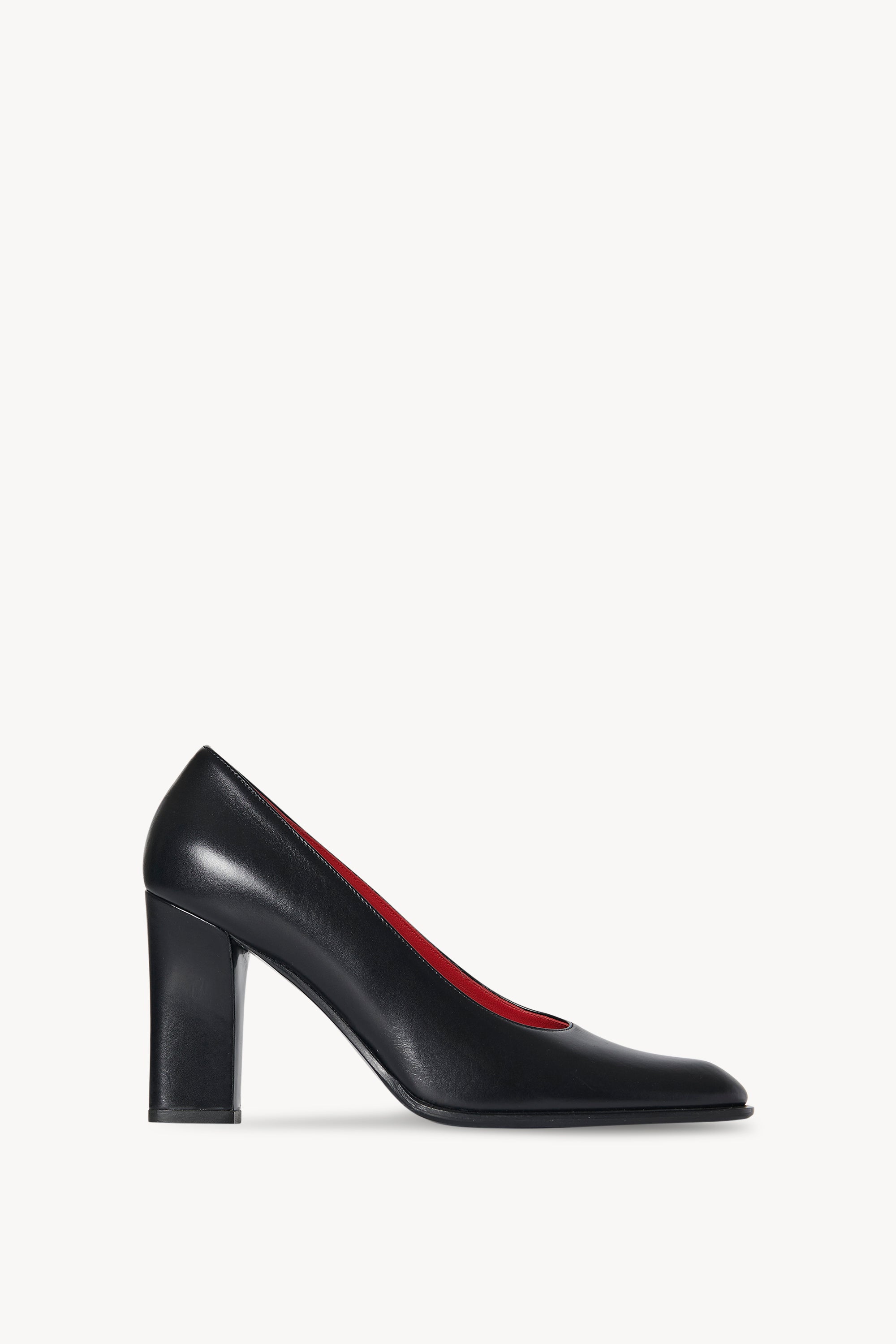 Olivia Pump Black in Leather The Row