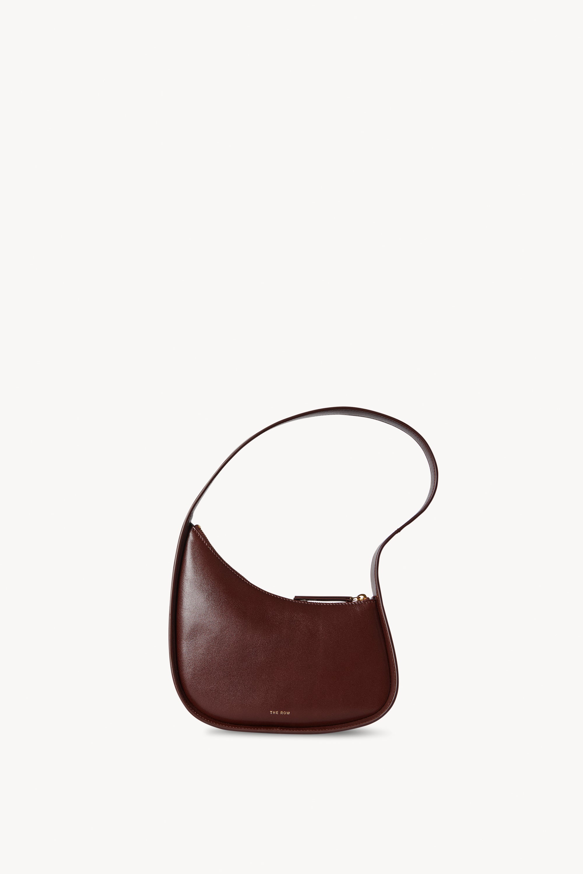 The Row Half Moon Leather Shoulder Bag - Brown - ShopStyle