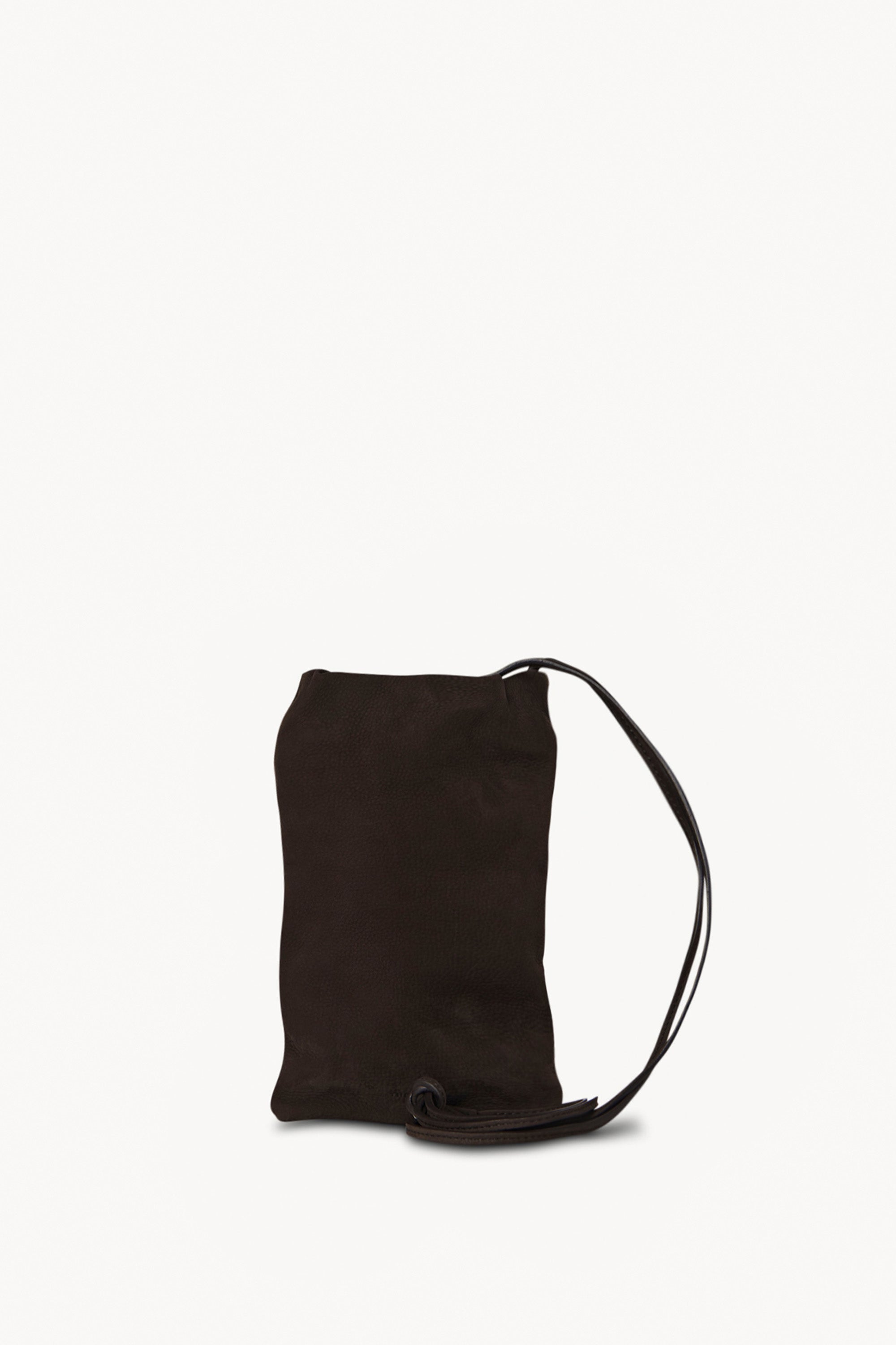 Bourse Phone Case Brown in Nubuck – The Row