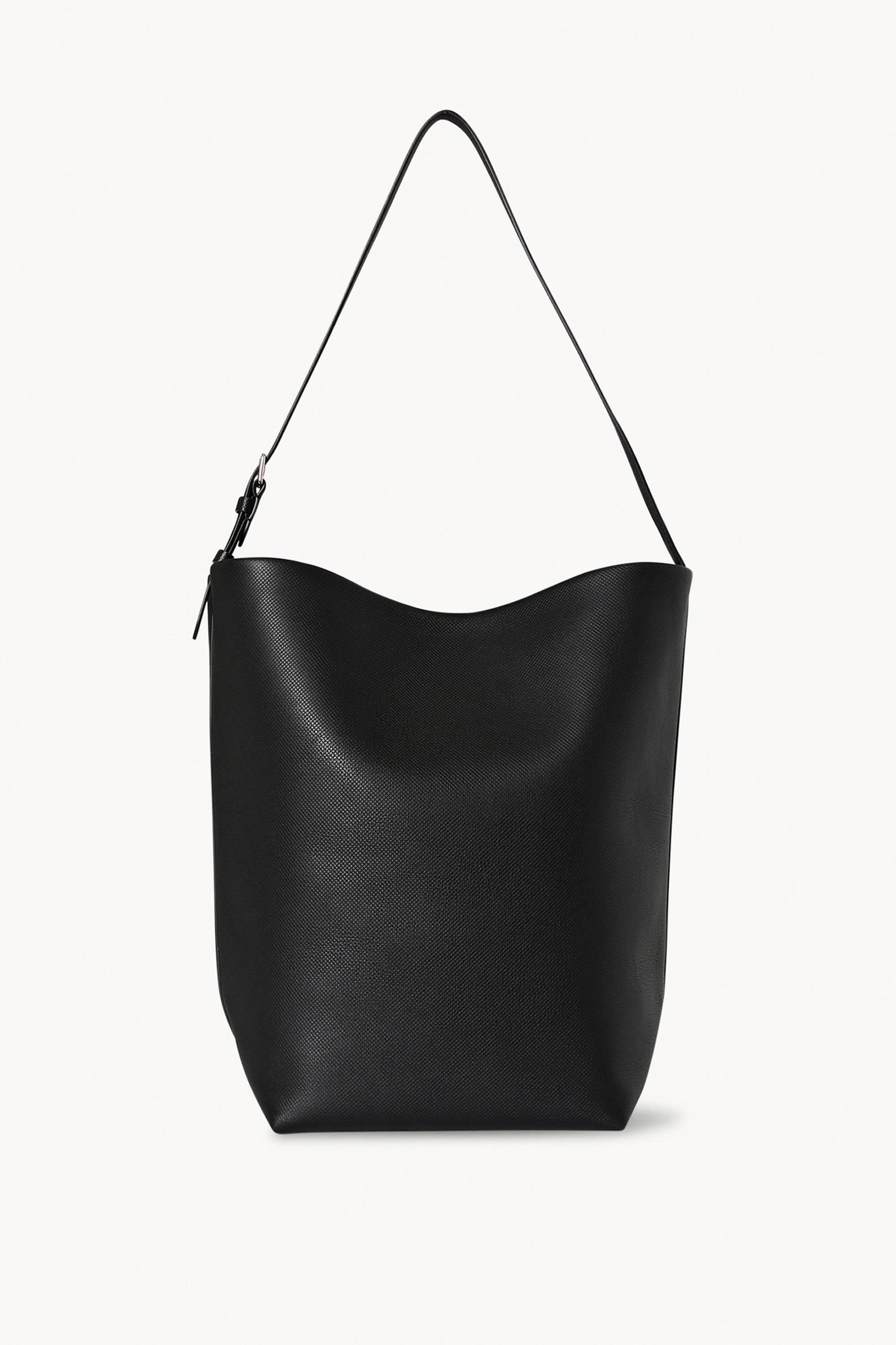 The Row Large Leather Shoulder Bag - Black Shoulder Bags, Handbags -  THR130795