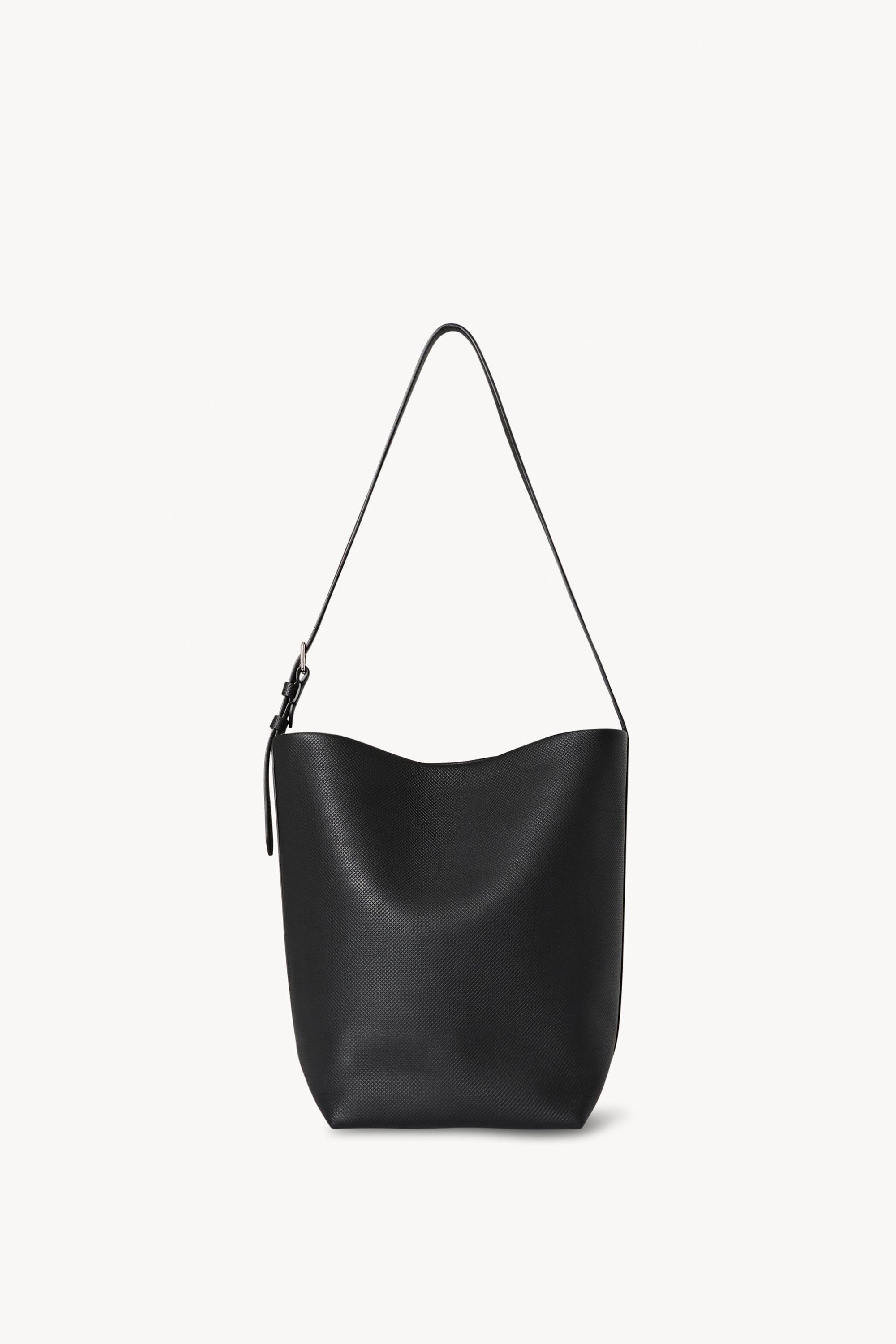 Medium N/S Shoulder Bag Black in Leather – The Row