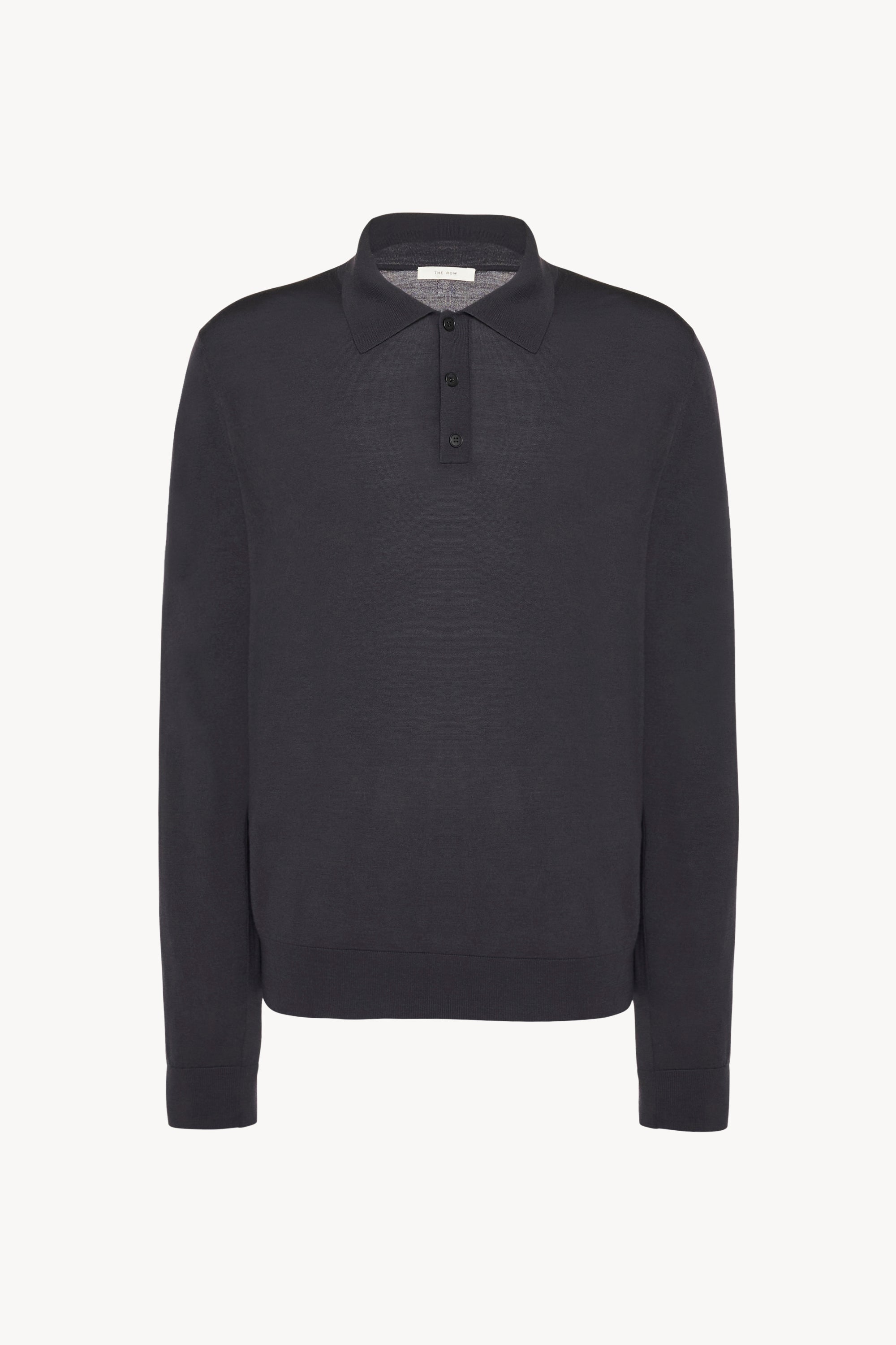 Diego L/S Polo Grey in Wool – The Row
