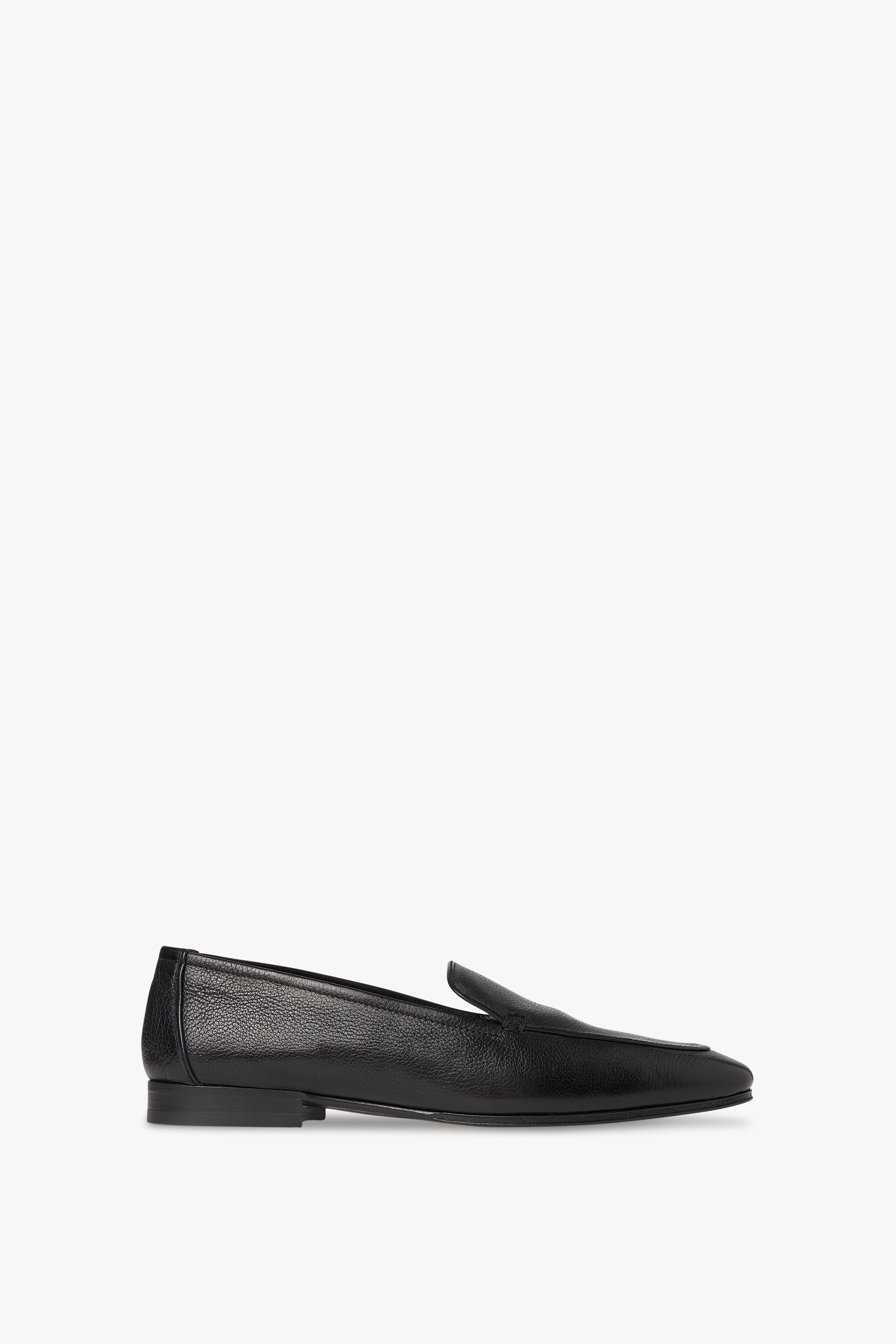 Adam Loafer Black in Leather – The Row