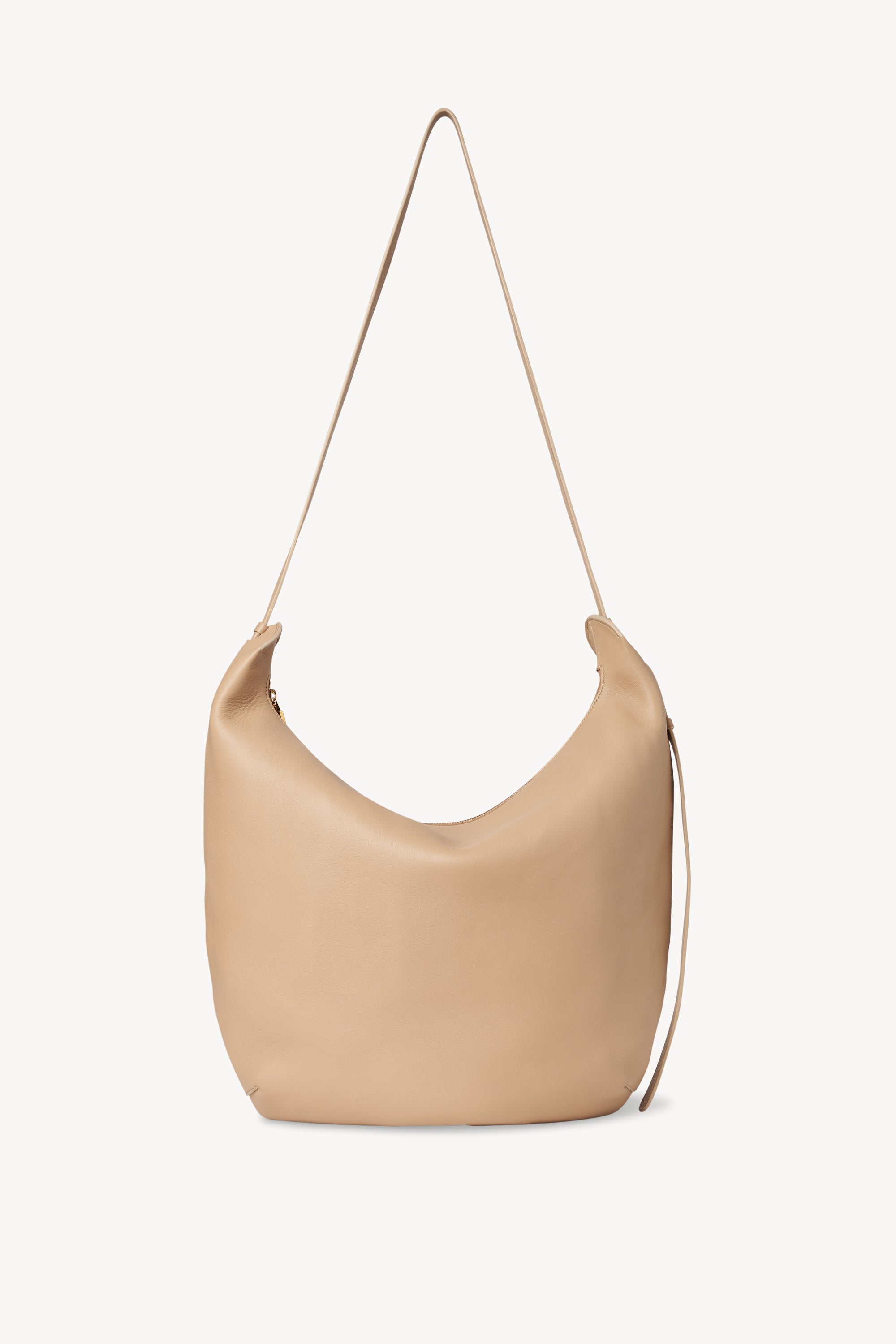 Aesther Ekme Demi Lune Smooth Leather Shoulder Bag In Off White