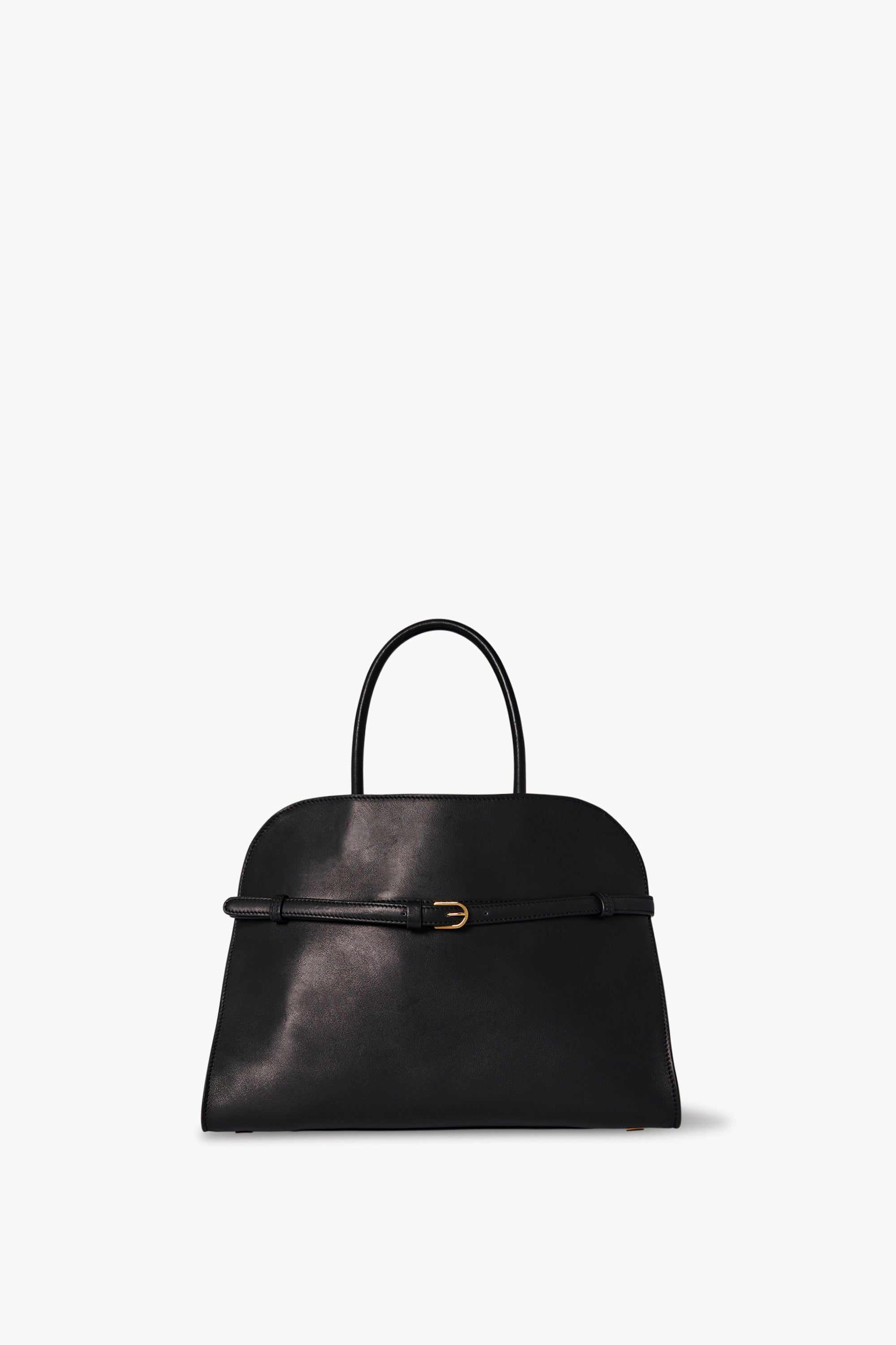 Margaux Belt 12 Bag Black in Leather – The Row