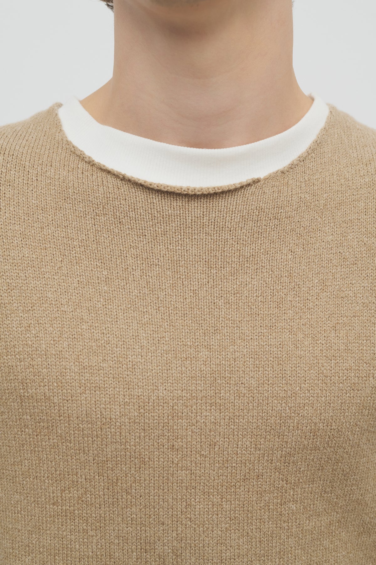 Shai Sweater in Virgin Wool and Cotton