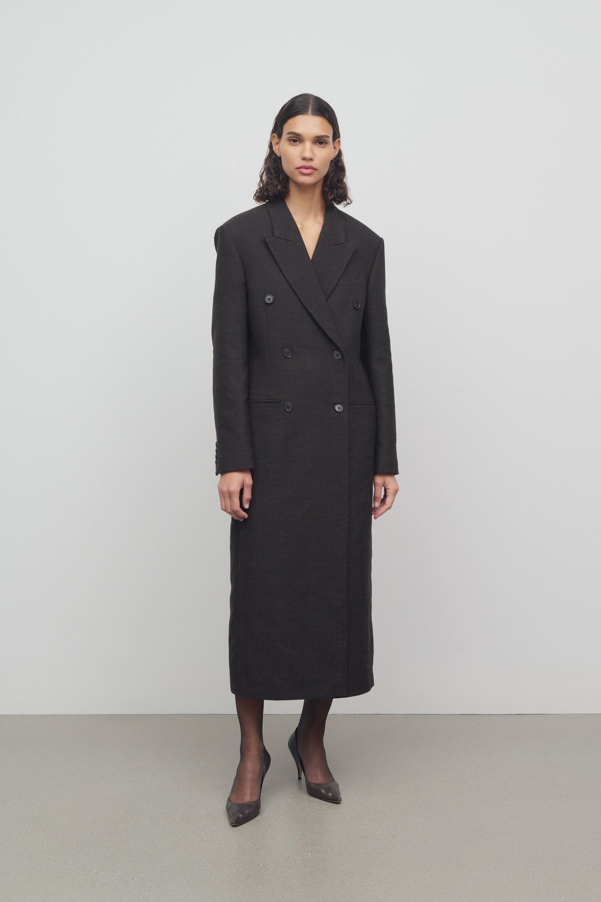 Duras Coat in Cotton and Wool