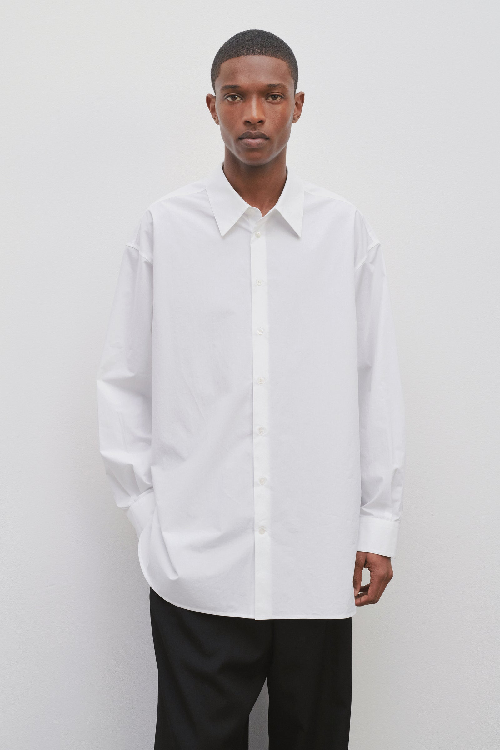 Lukre Shirt White in Cotton – The Row