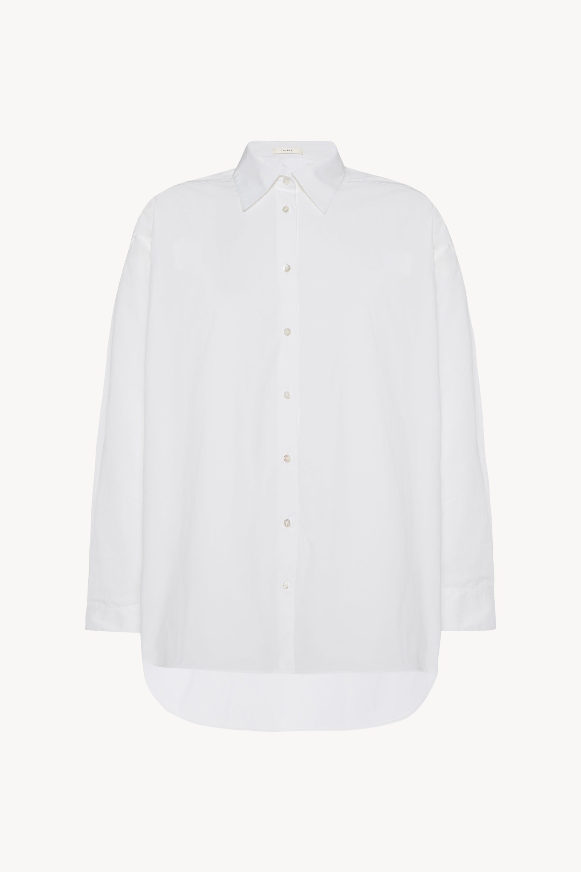 Lukre Shirt White in Cotton and Cashmere – The Row