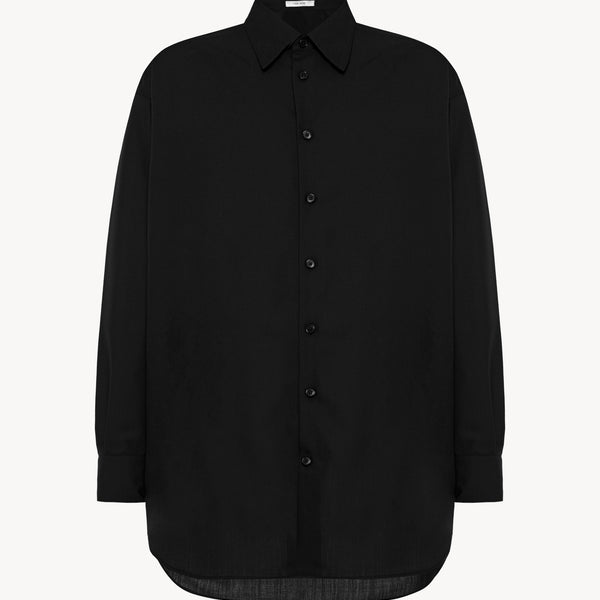 Lukre Shirt Black in Cotton – The Row