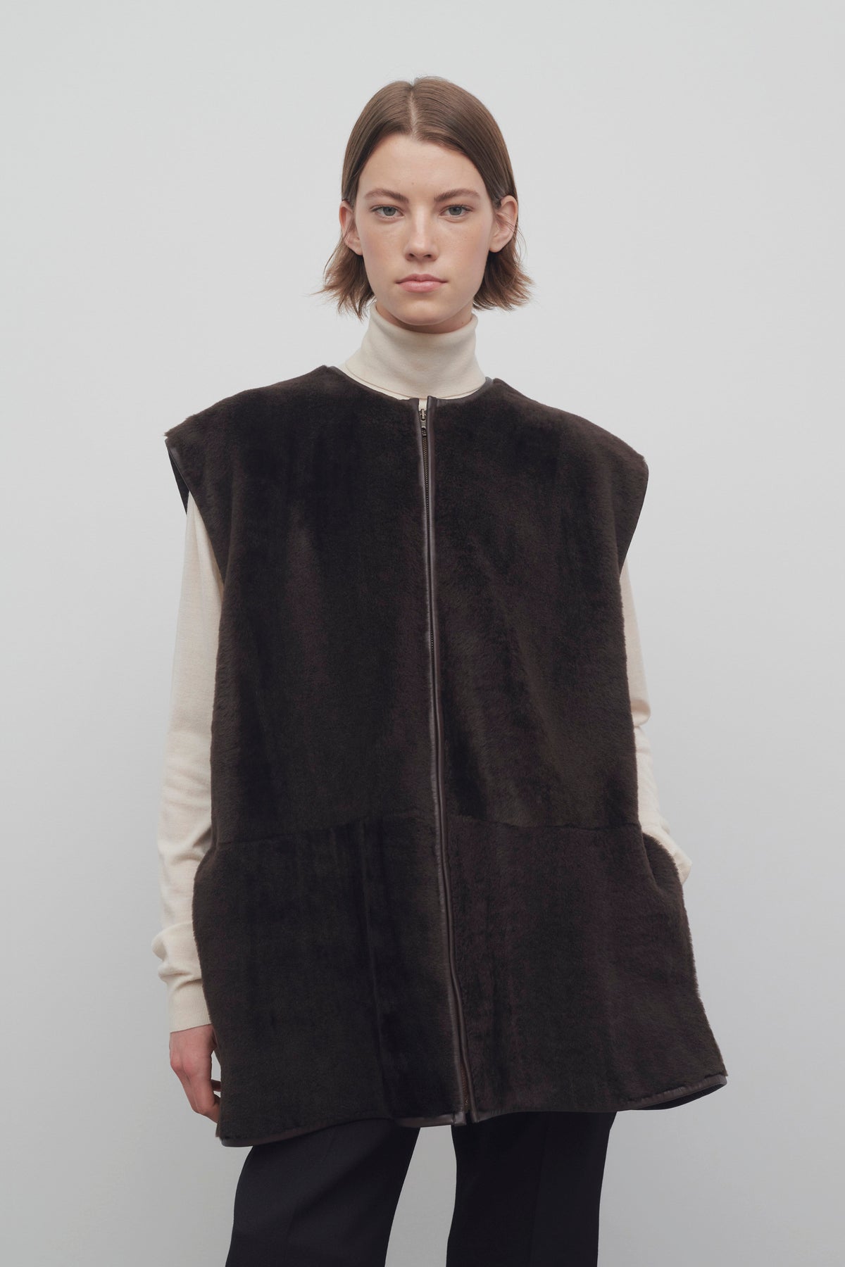 Andi Vest in Shearling