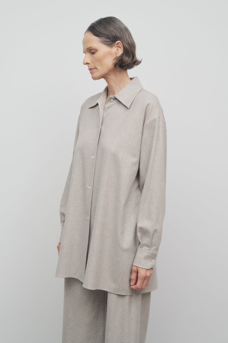 Komako Shirt in Wool and Cashmere