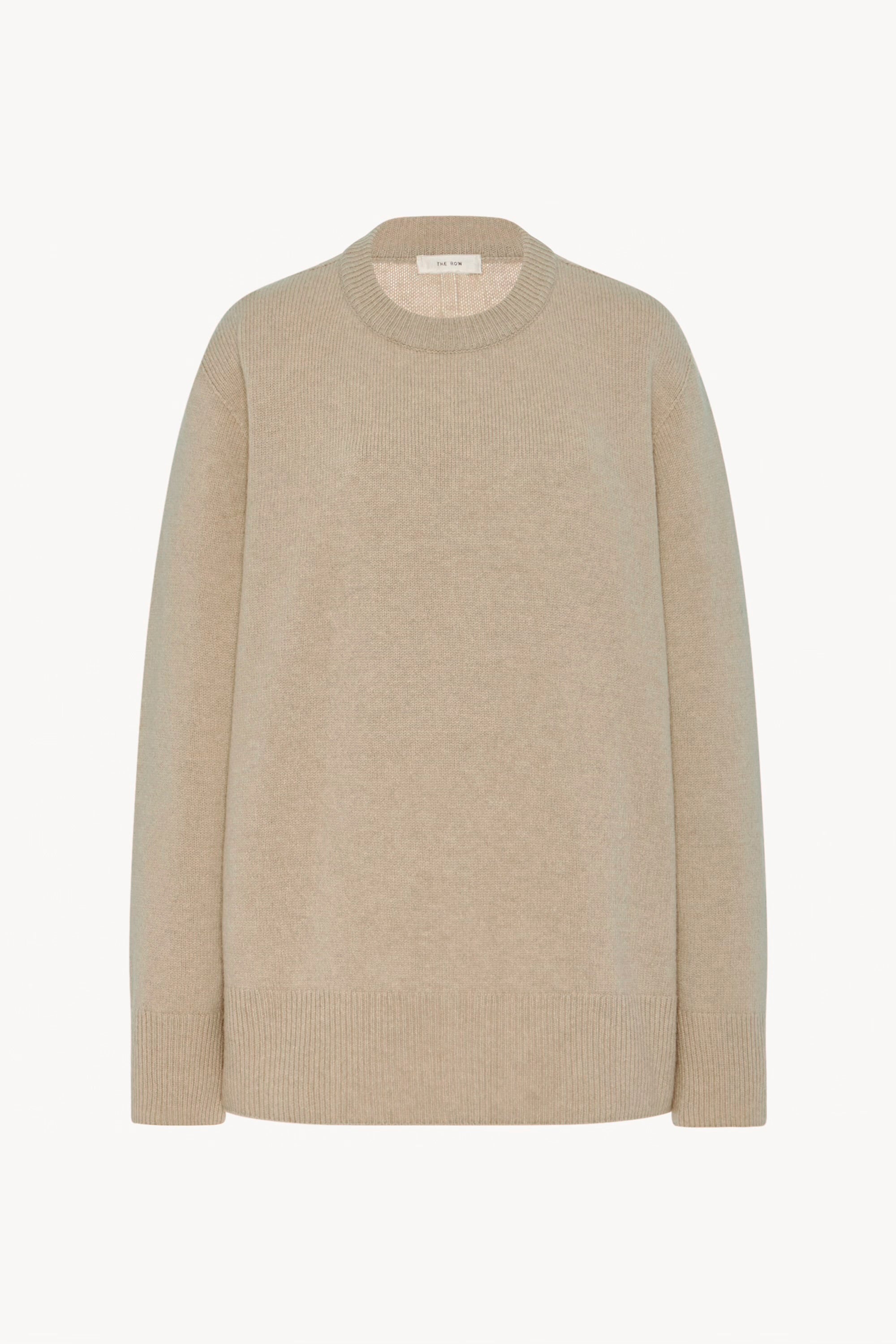 Sibem Top Tan in Wool and Cashmere – The Row
