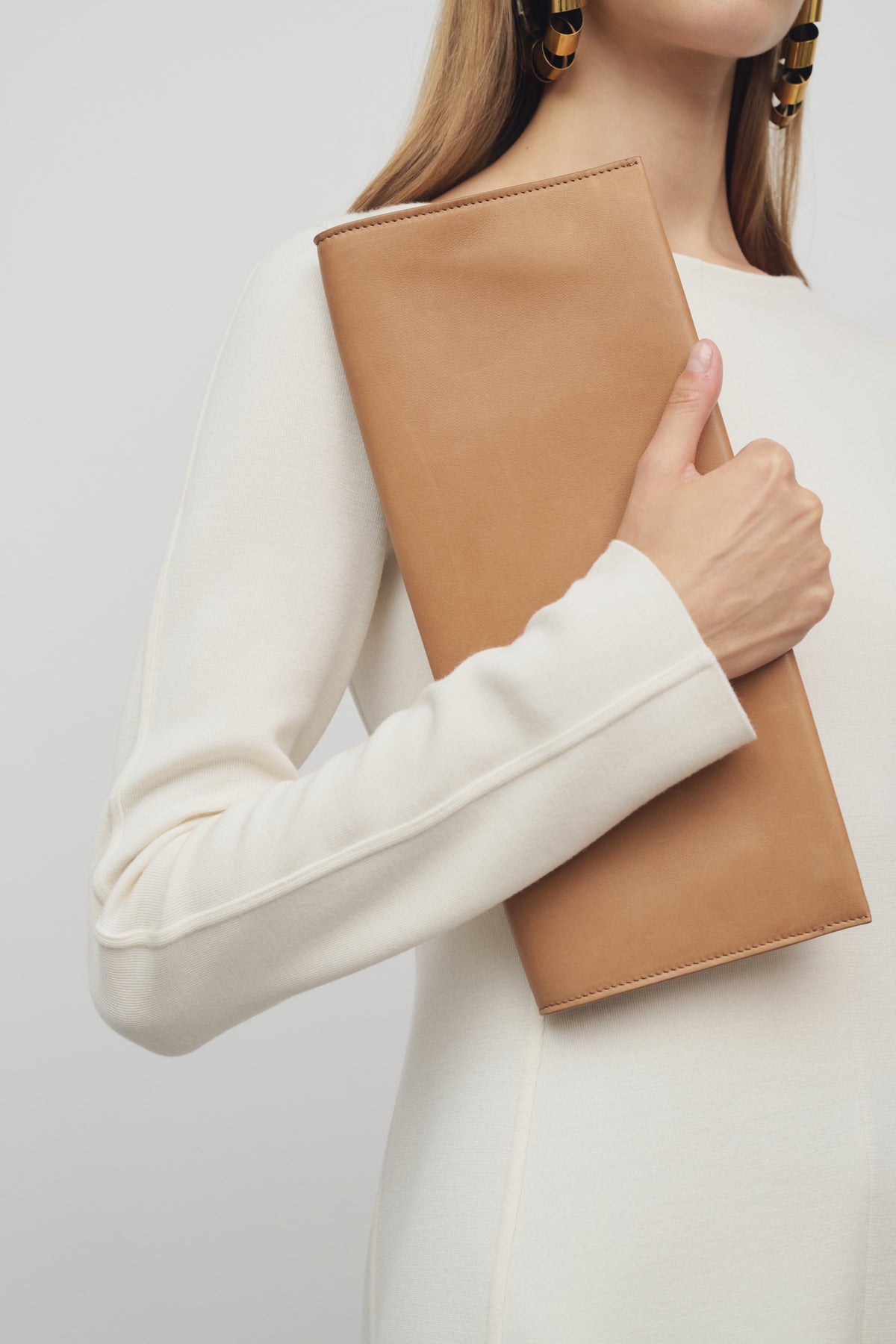 Flat Clutch en Cuir