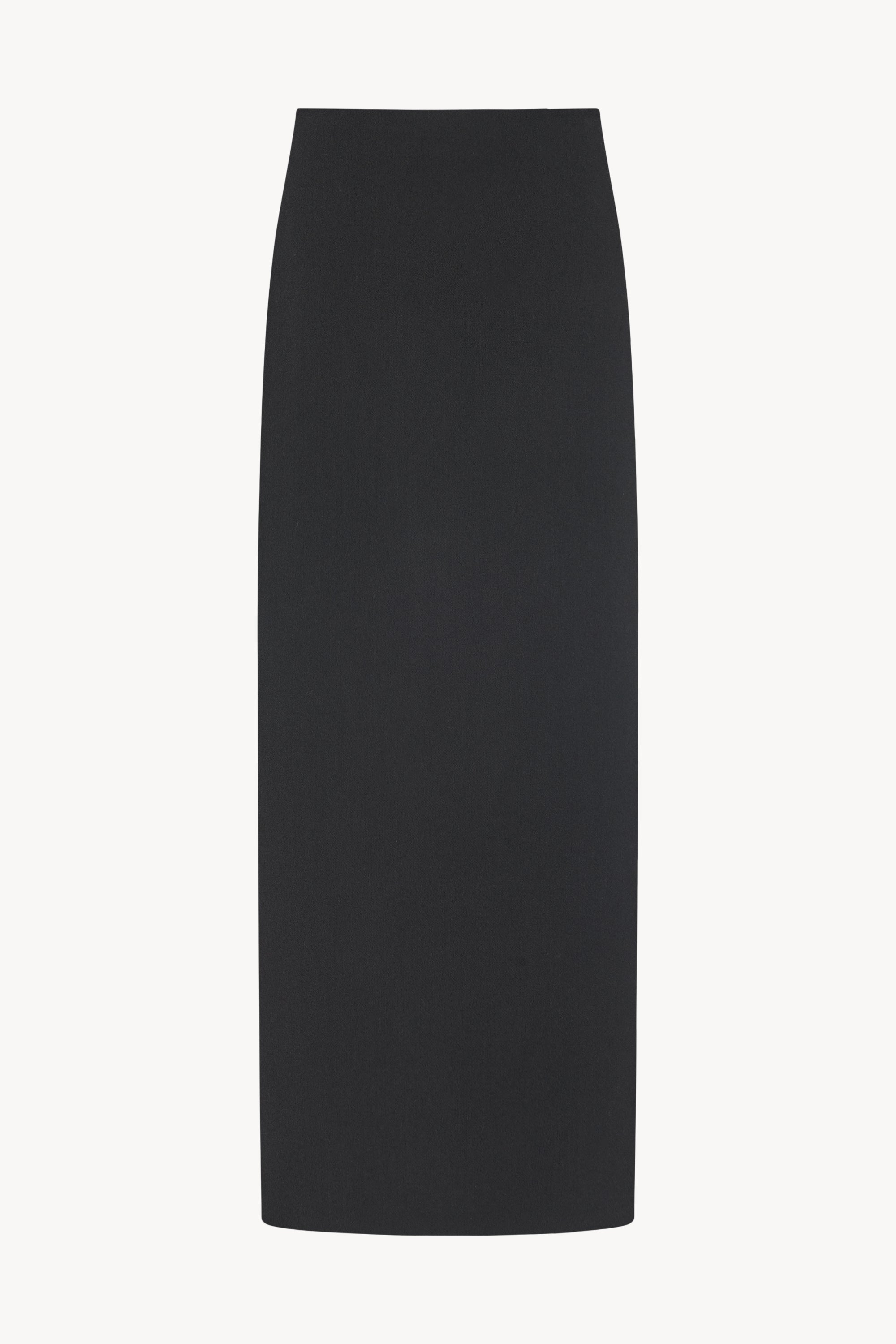 Bartelle Skirt Black in Virgin Wool and Silk – The Row