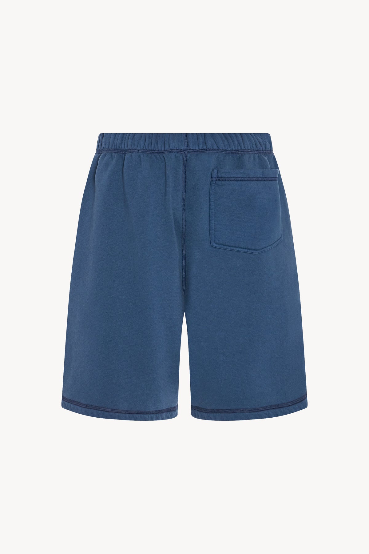 WARDROBE.NYC elasticated-waistband striped cotton shorts - Blue