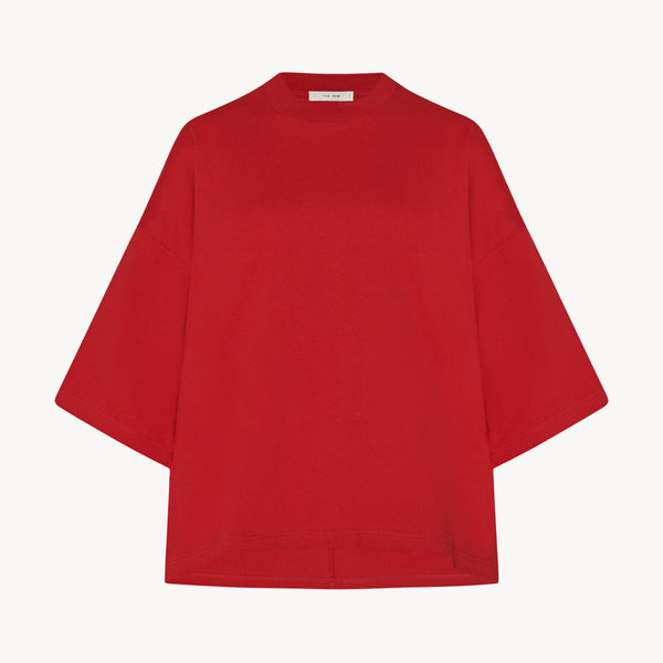 Issi Top Red in Cotton – The Row