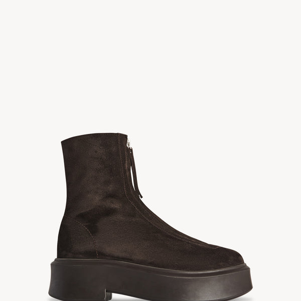 Suede on sale zipper boots