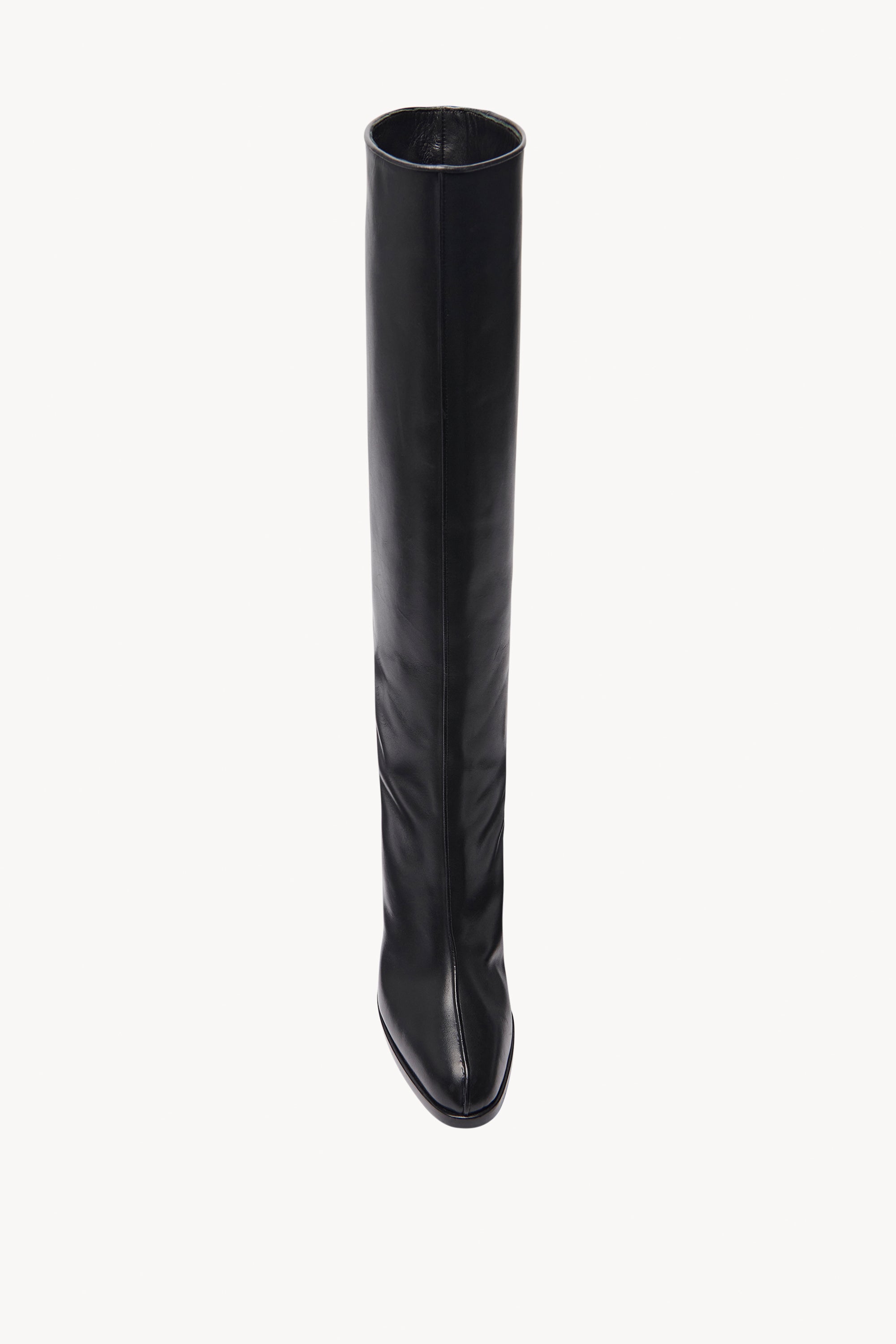 Wide Shaft Boot Black in Leather The Row