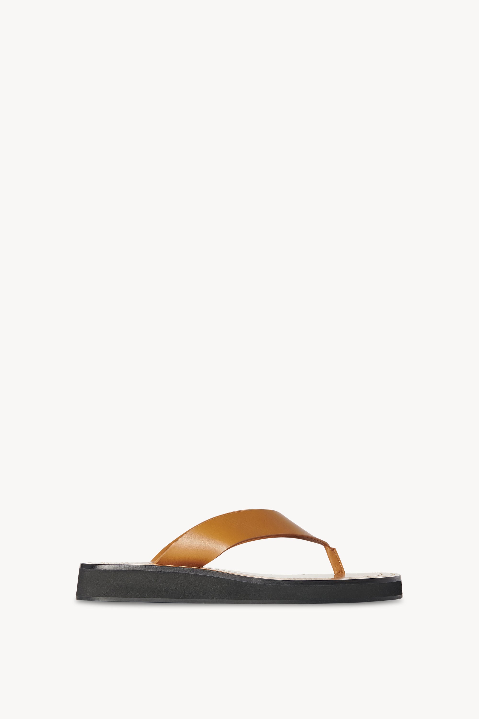 Ginza Sandal Brown in Leather – The Row