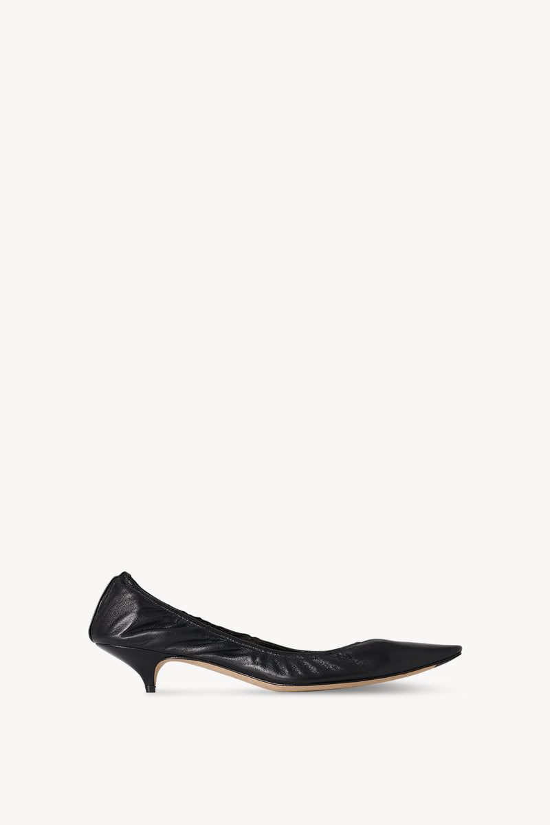 Liisa Kitten Heel Black in Leather The Row