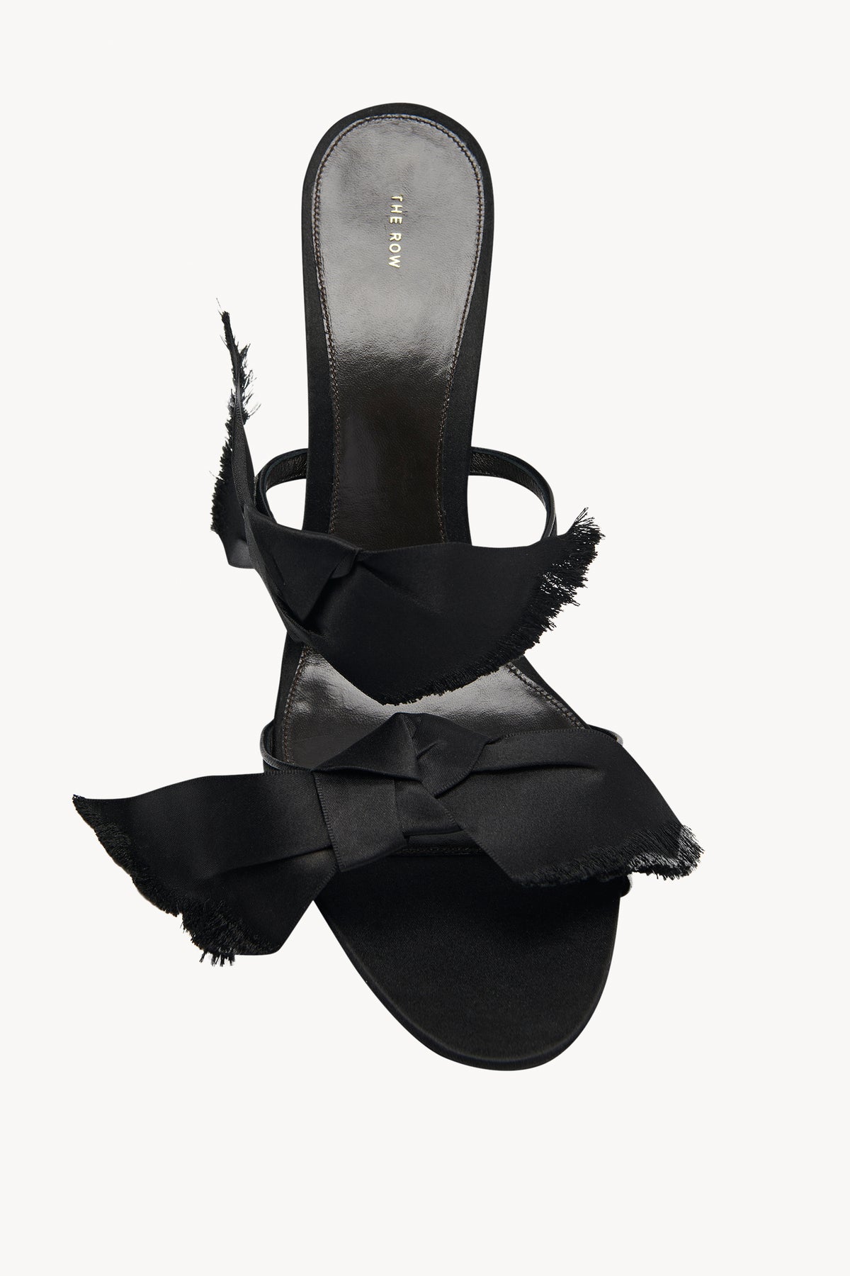 Vika Knot Heeled Sandal in Satin