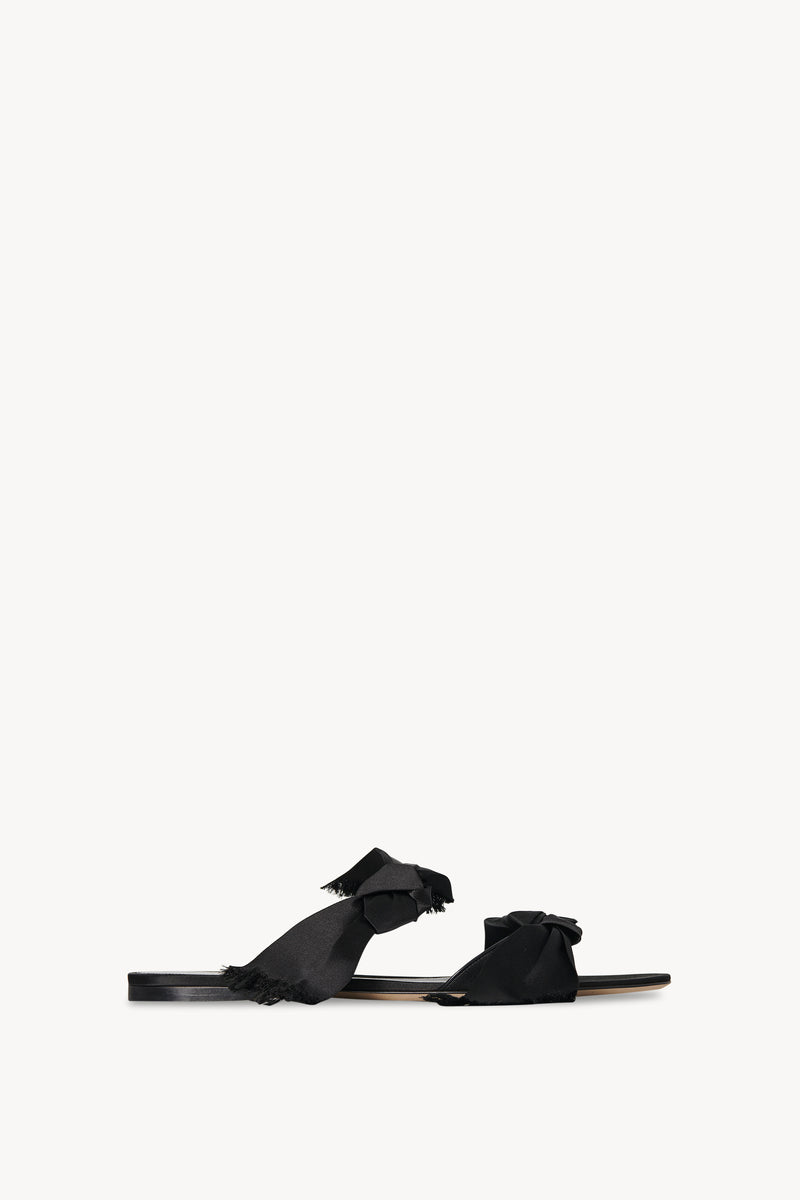 Vika Knot Sandal in Satin