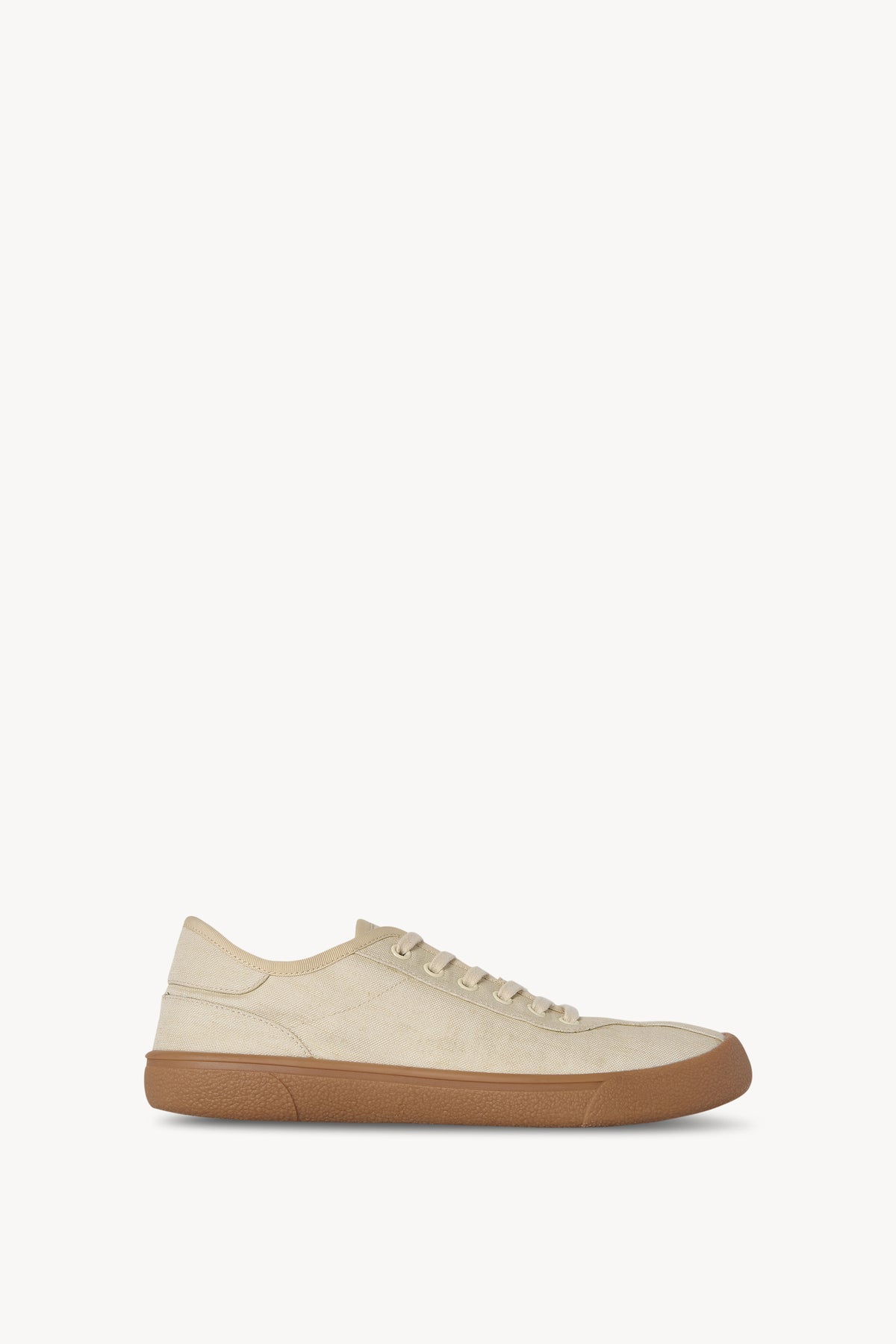 Canvas Sneakers in Viscose and Linen