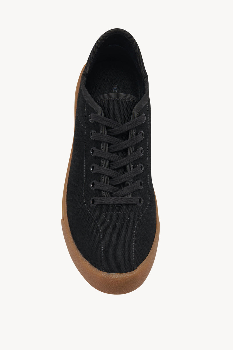 Canvas Sneaker in Viscose and Linen