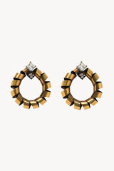 Emma Earrings in Brass