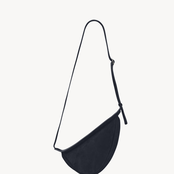 Small Slouchy Banana Bag Blue in Suede – The Row