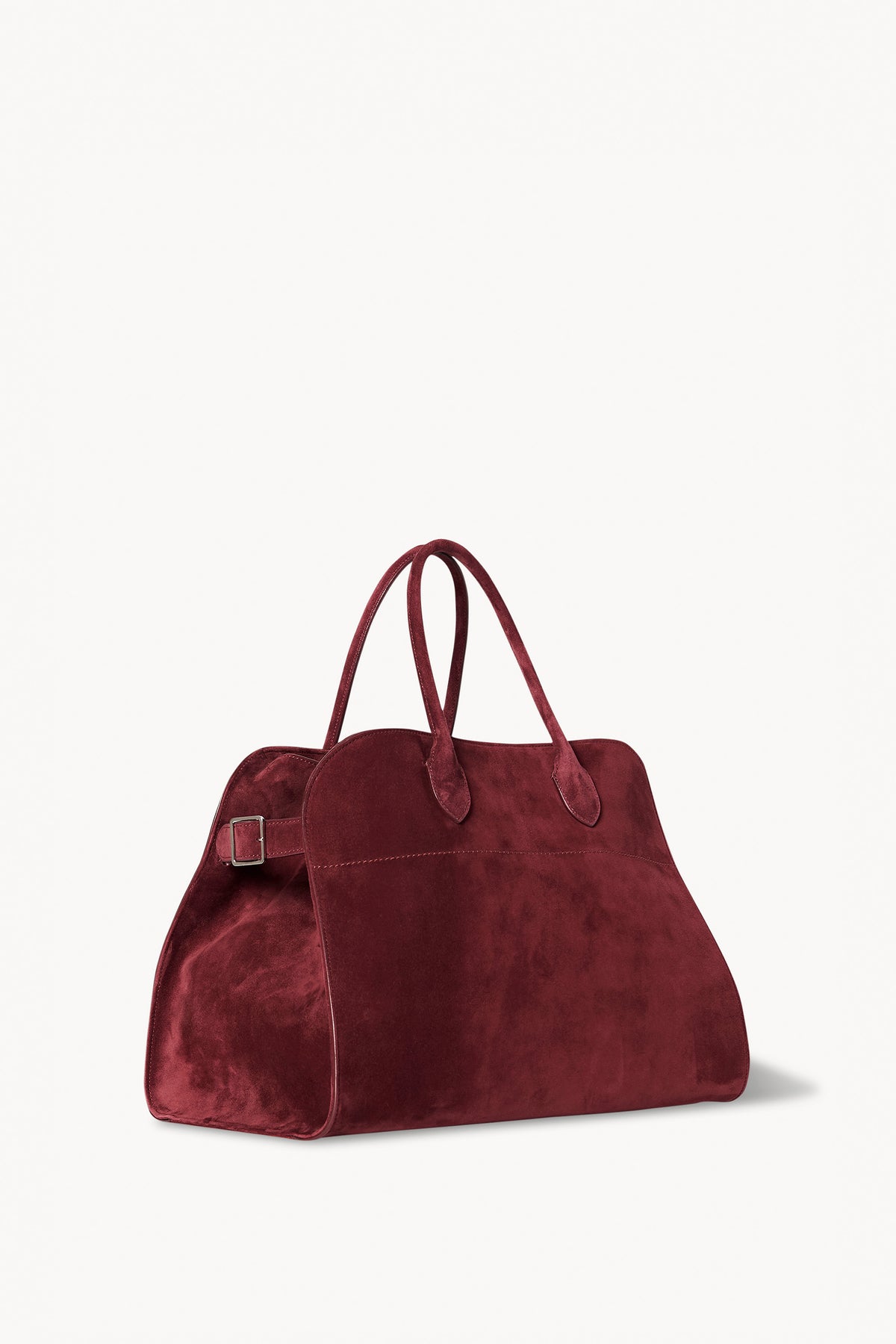 Soft Margaux 10 Bag Red in Suede – The Row