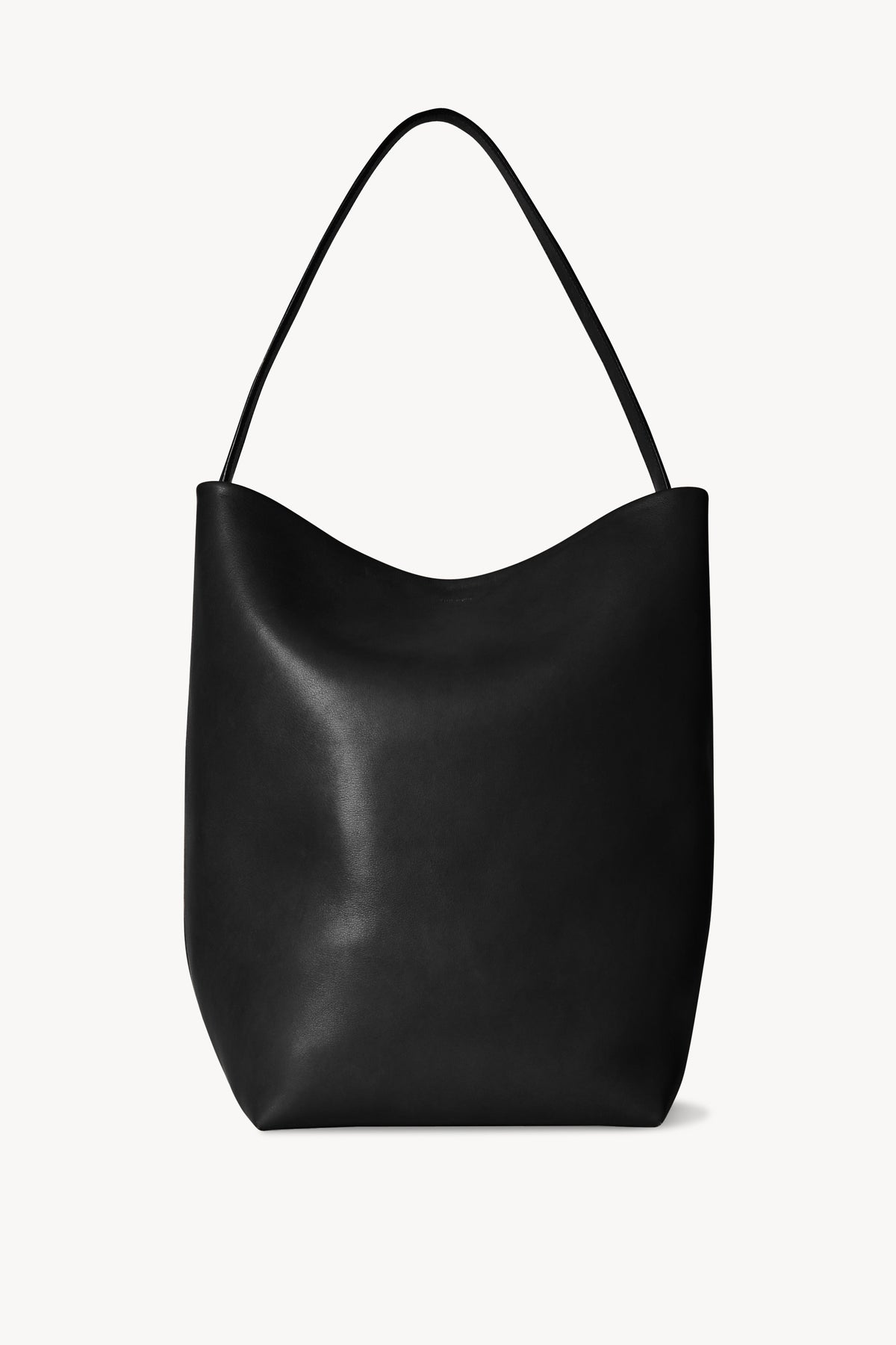 Park Small Leather Tote Bag in Black - The Row