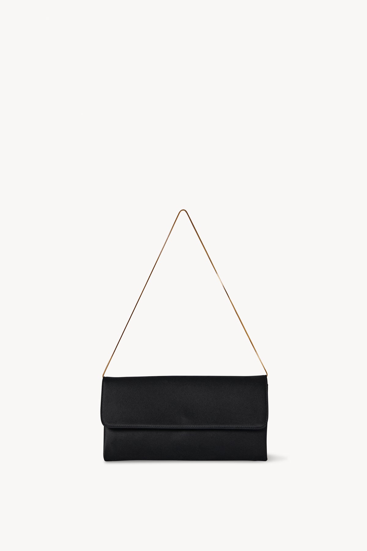 Black evening bag with shoulder strap