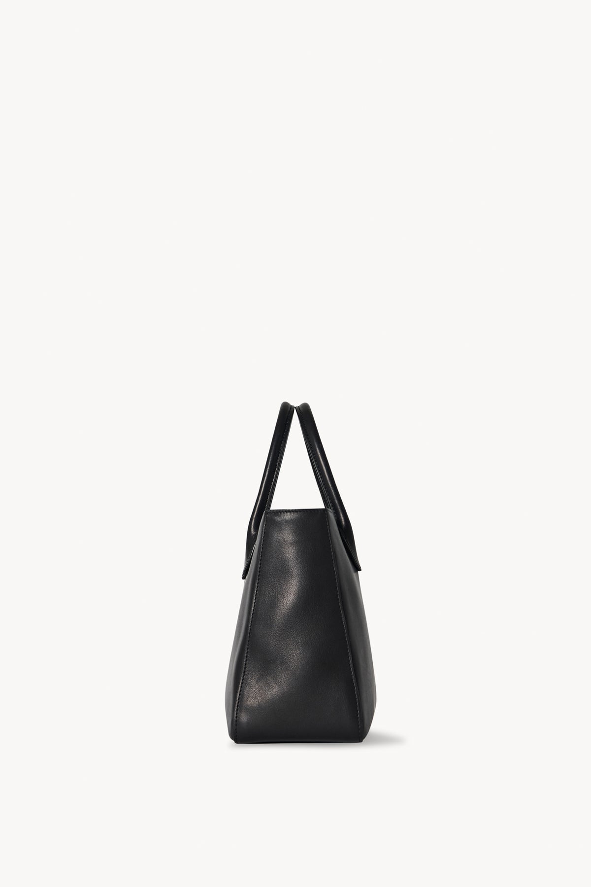 The Row Small Leather E/w Day Luxe Top-handle Bag in Black
