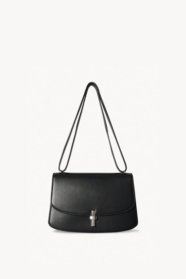 The Row Small Everyday Shoulder Bag Black