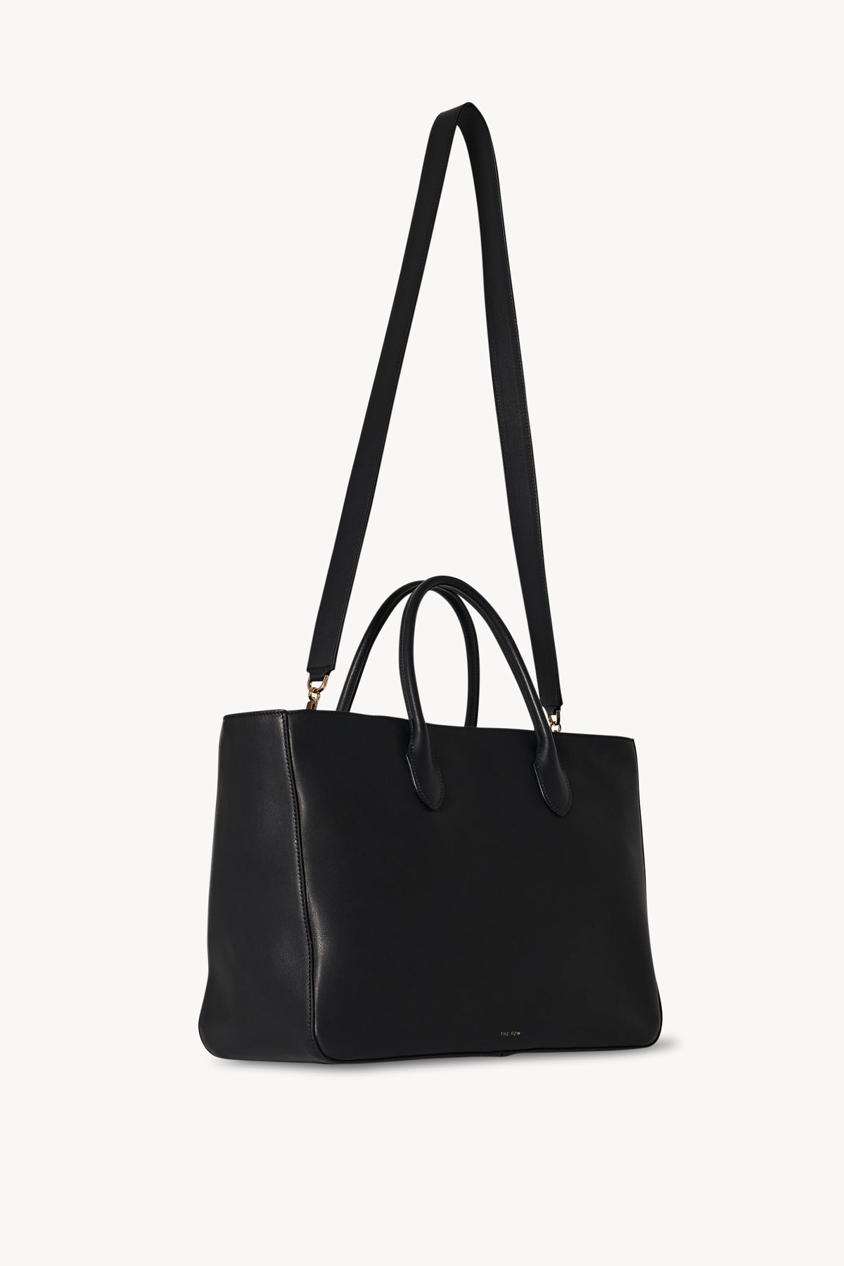The Row Day Luxe Large Leather Tote - Black Totes, Handbags - THR112548