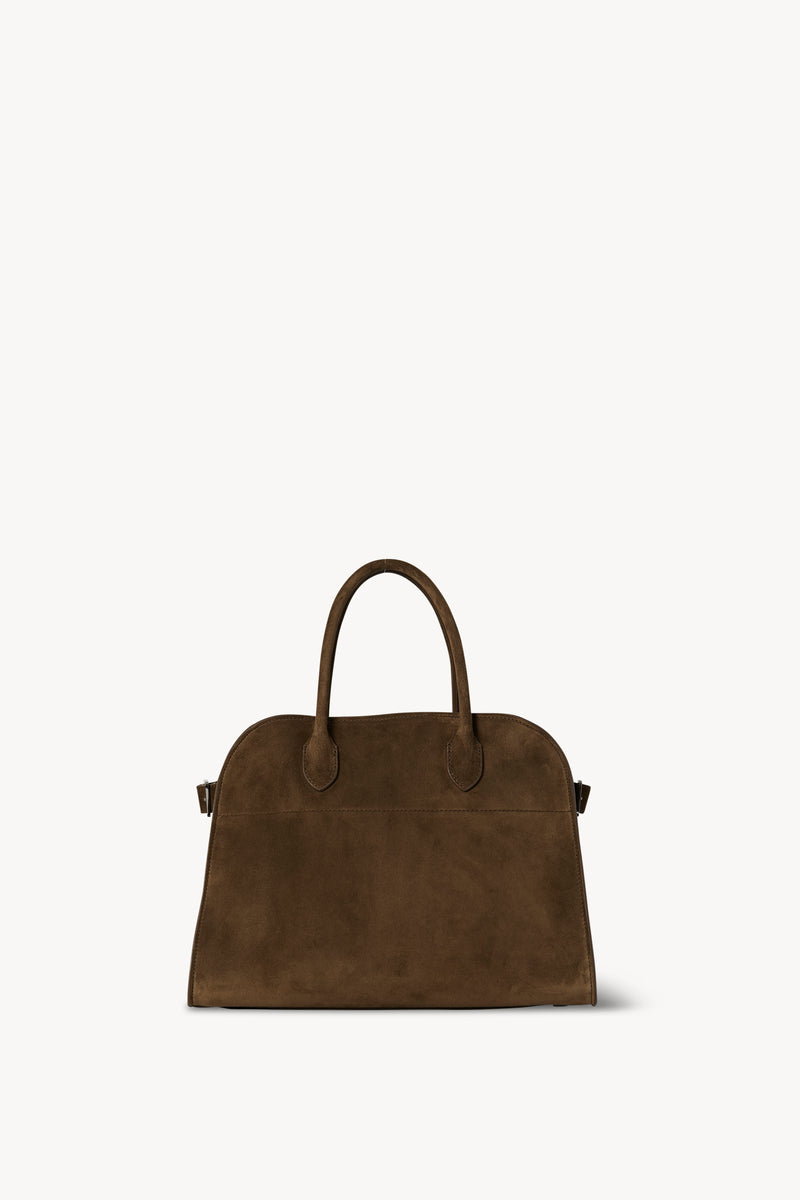 Soft Margaux 12 Bag Tan in Suede The Row