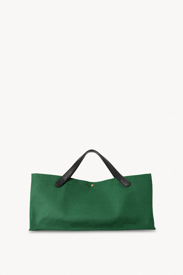 The Row Lunch Bag Leather Tote in Green