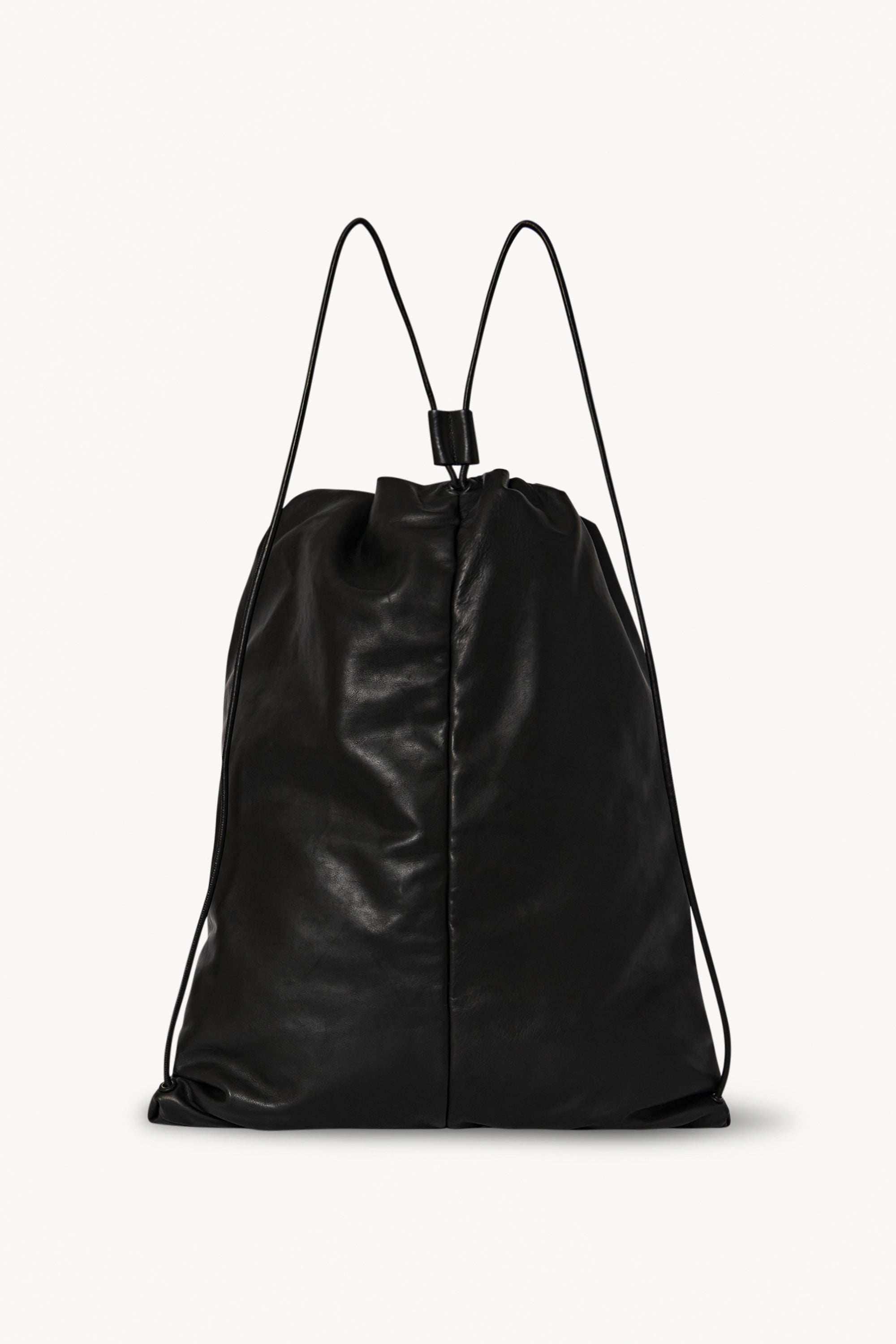 Puffy Backpack Black in Leather – The Row