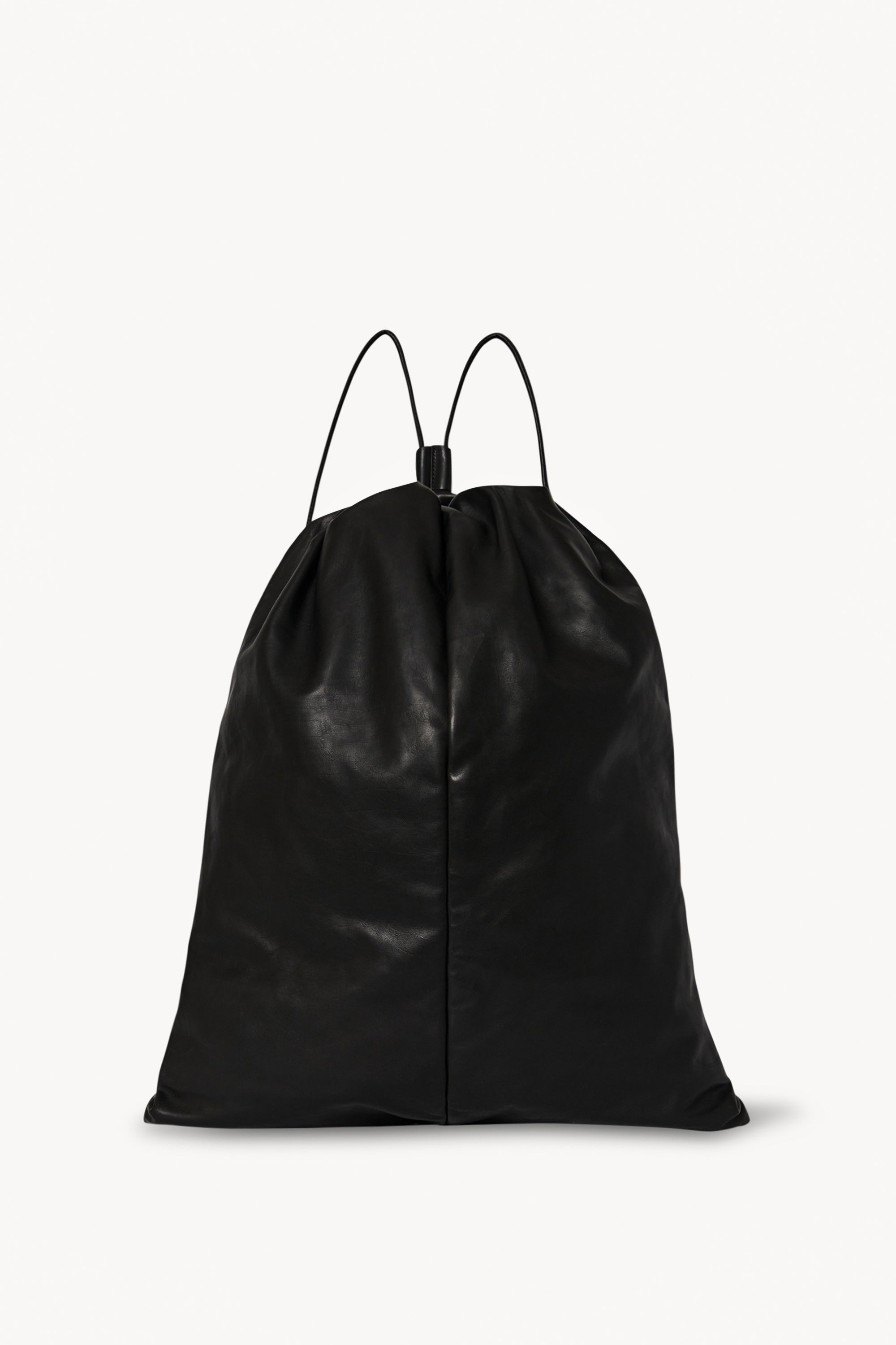 Puffy Backpack Black in Leather – The Row
