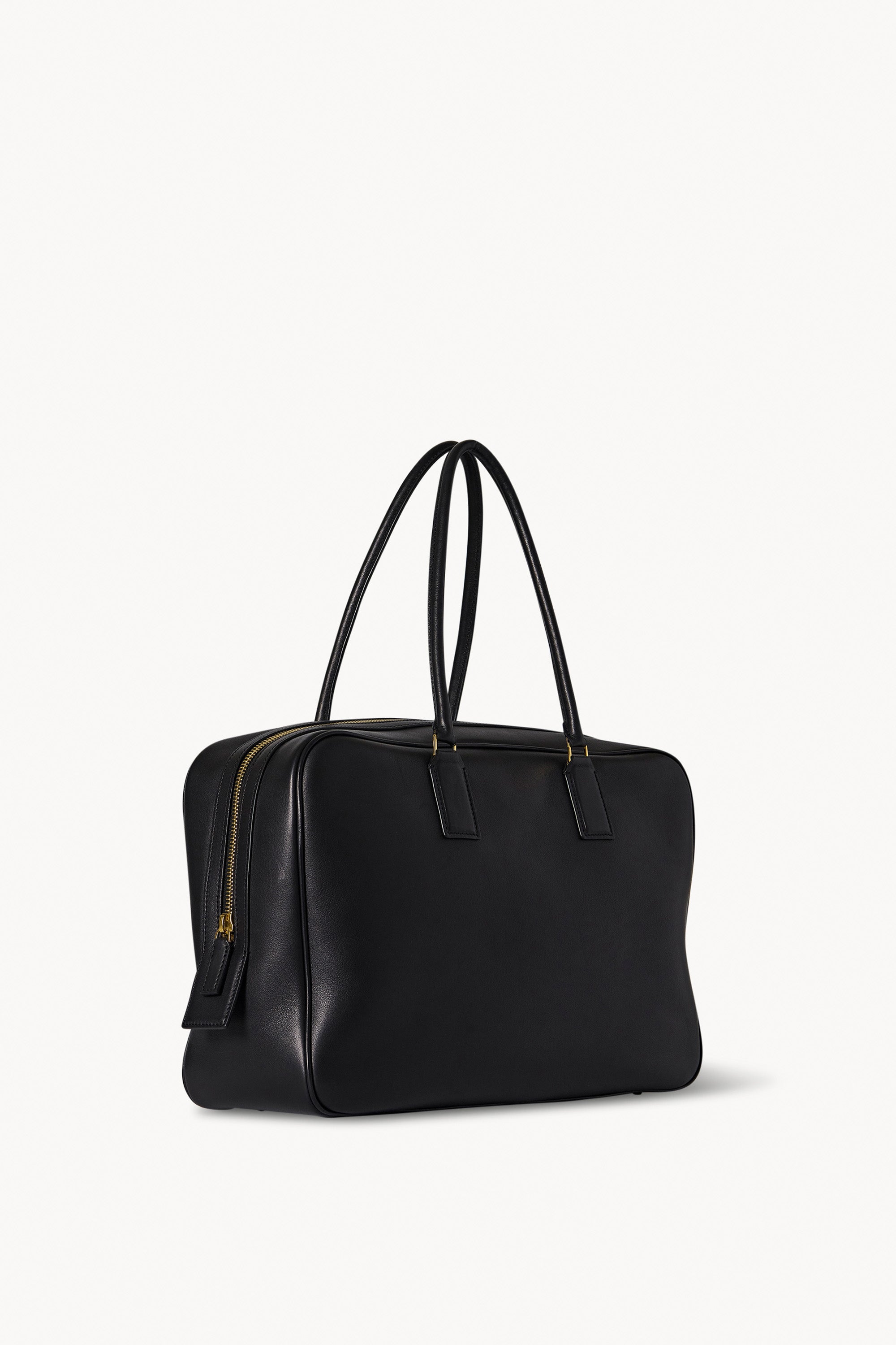 Domino Bag Black in Leather – The Row