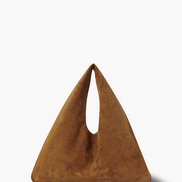 Small Bindle Bag Tan in Suede – The Row