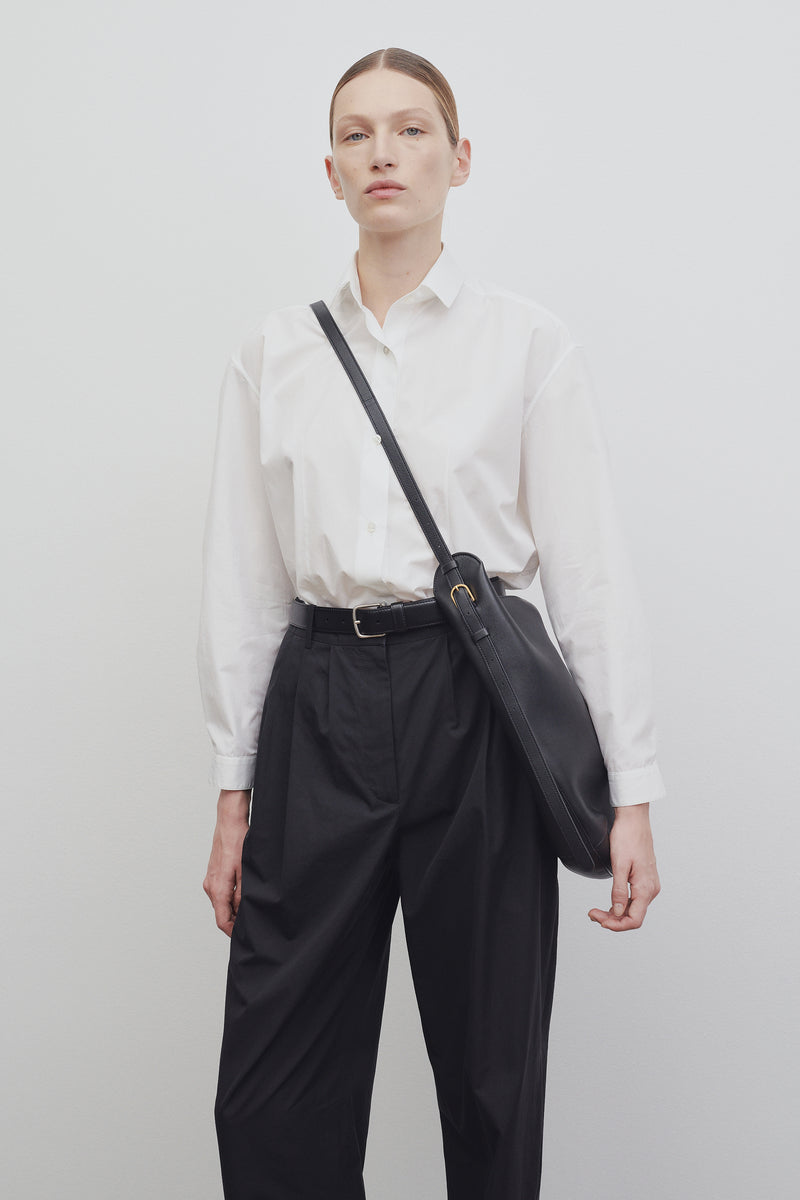 Allie Medium Leather Shoulder Bag in Beige - The Row
