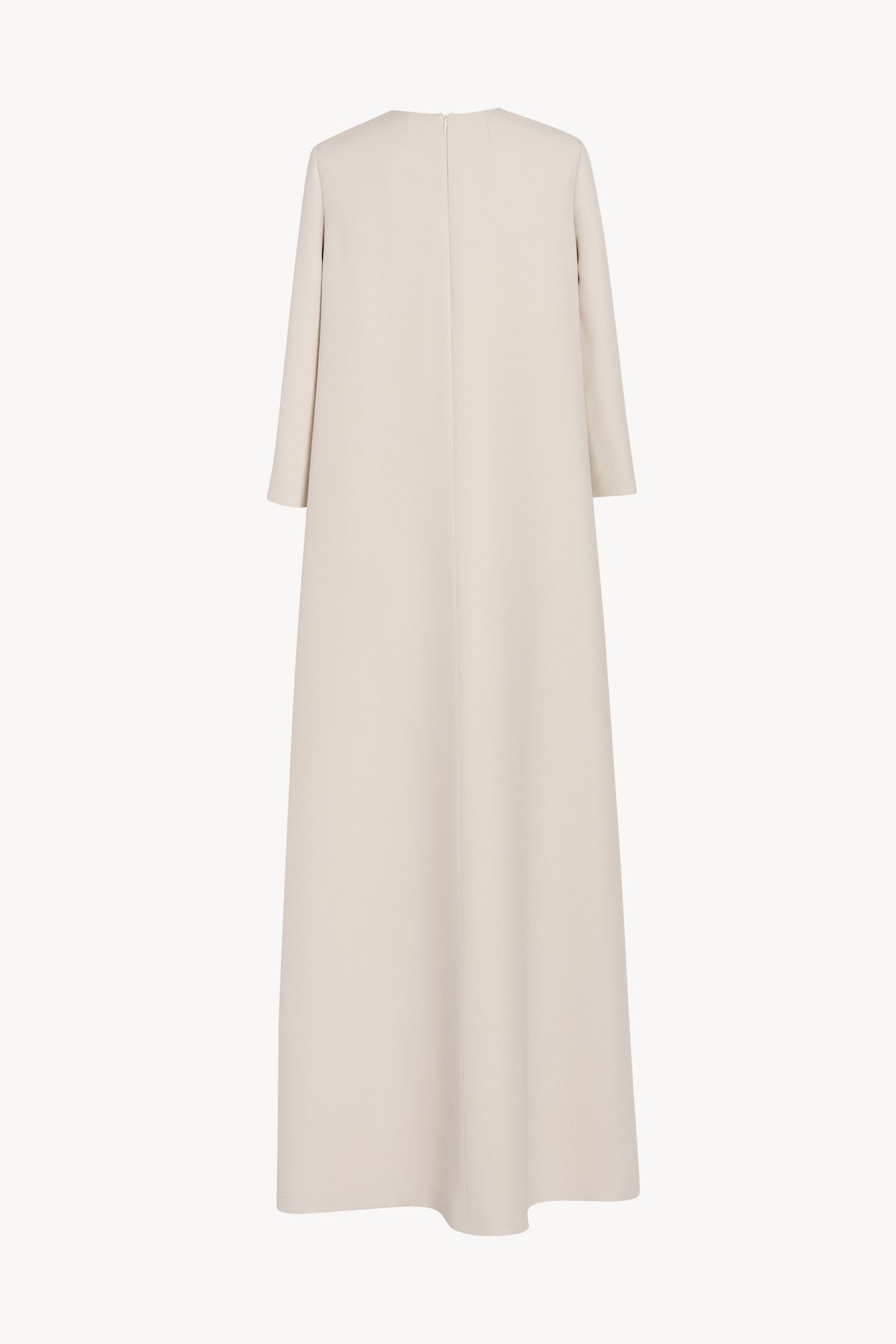 Stefos Dress White in Wool and Silk – The Row